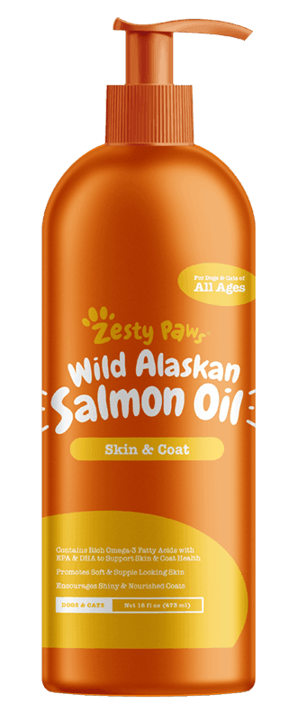 Pure Wild Alaskan Salmon Oil Skin and Coat Support 16 oz for Cats an