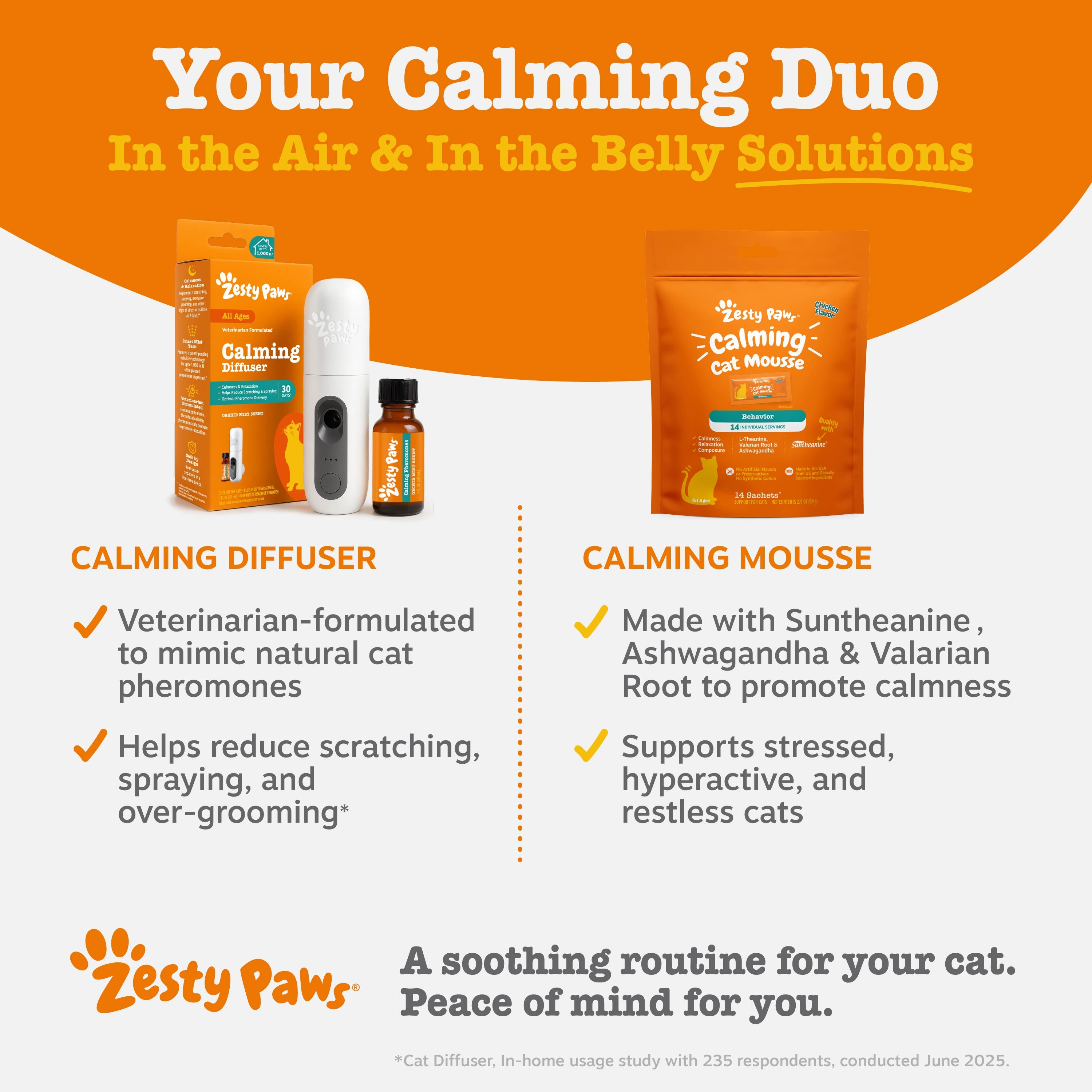 Diffuser Starter Kit + Calming Mousse | Bundle for Cats