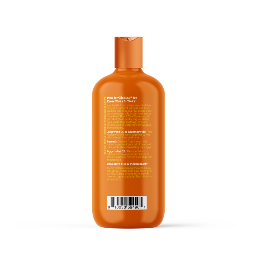 Zesty Paws Flea & Tick Shampoo for Dogs - Vet Formulated