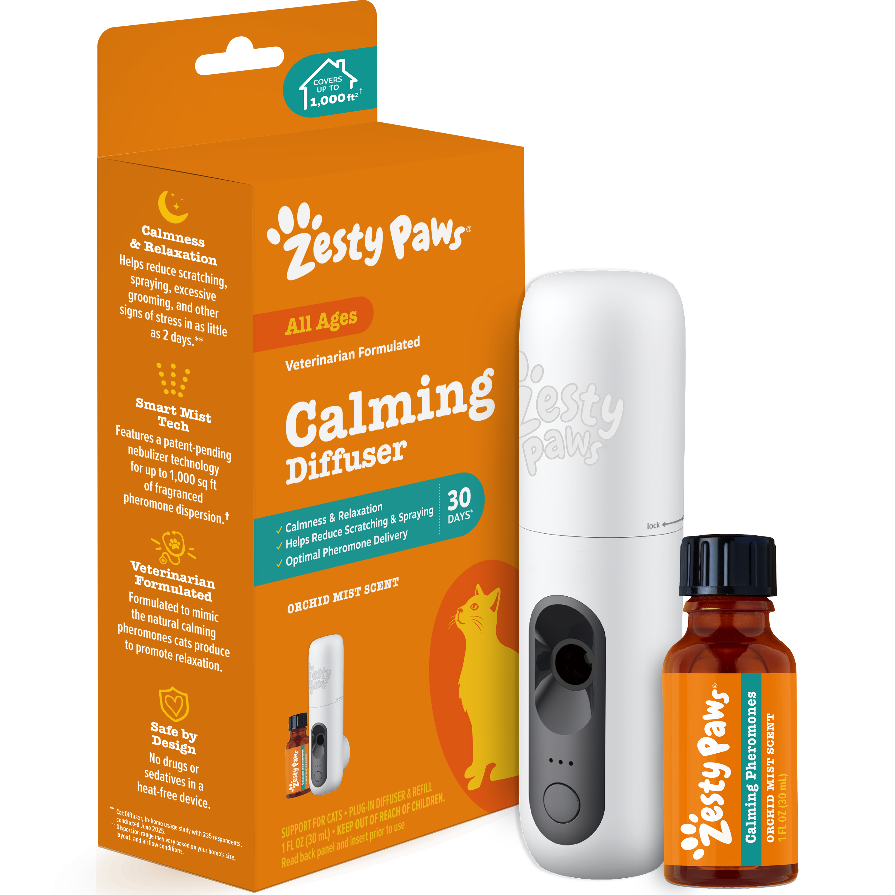Cat Calming Diffuser Starter Kit - 30 Day Supply