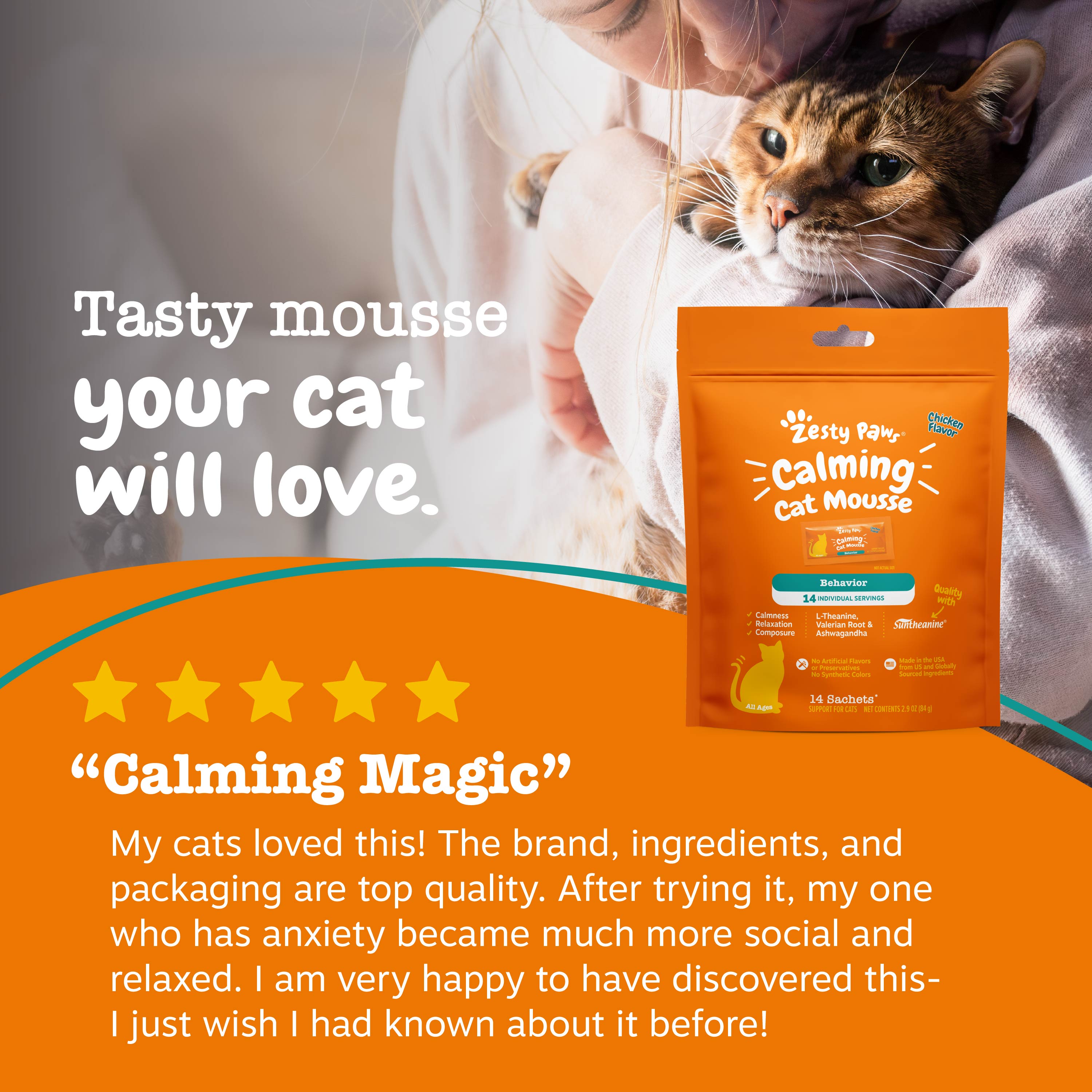 Diffuser Refill + Calming Mousse | Bundle for Cats