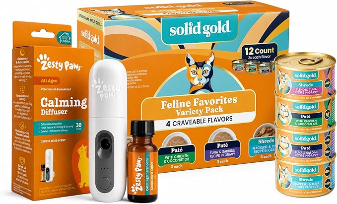 Zesty Paws & Solid Gold Calm & Wellness | Bundle for Cats
