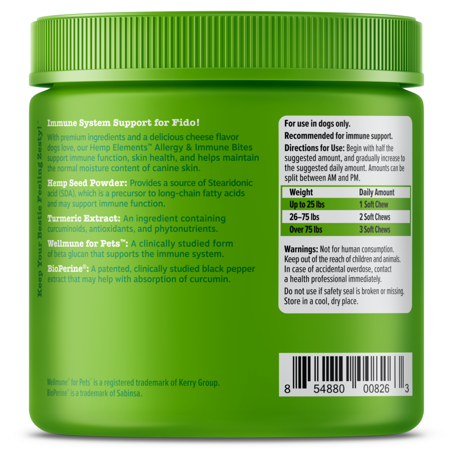 Hemp Elements™ Allergy & Immune Bites for Dogs