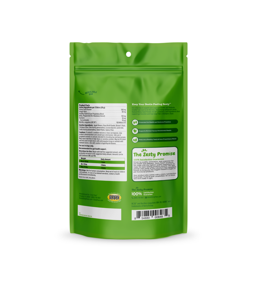 Hemp Elements™ Probiotic OraStix™ for Dogs