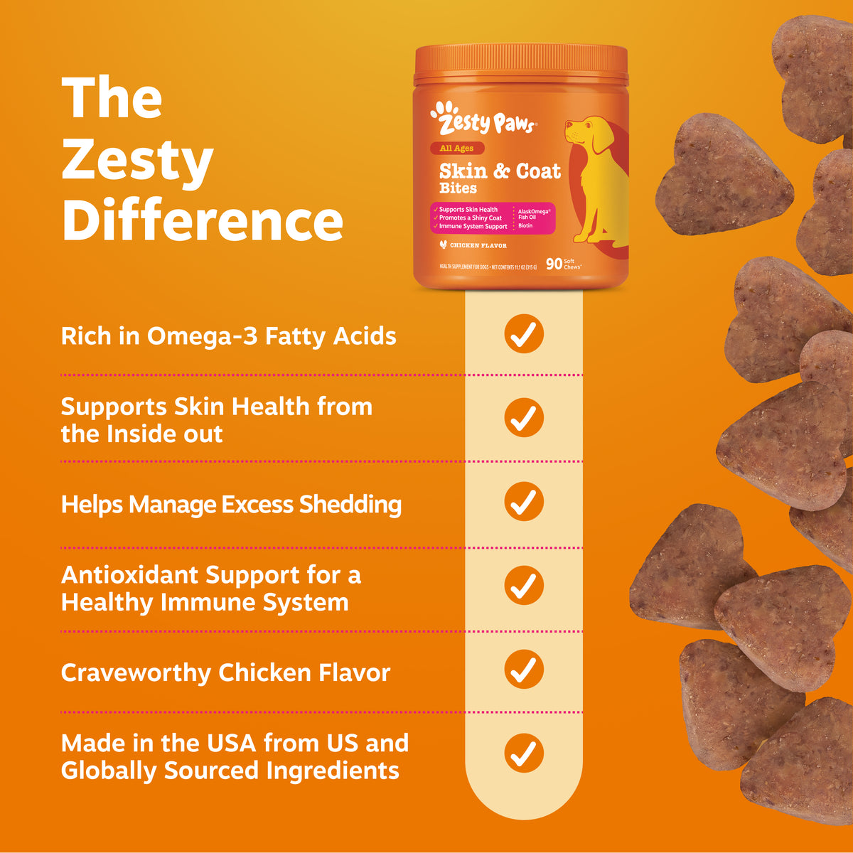 Skin & Coat Bites for Dogs