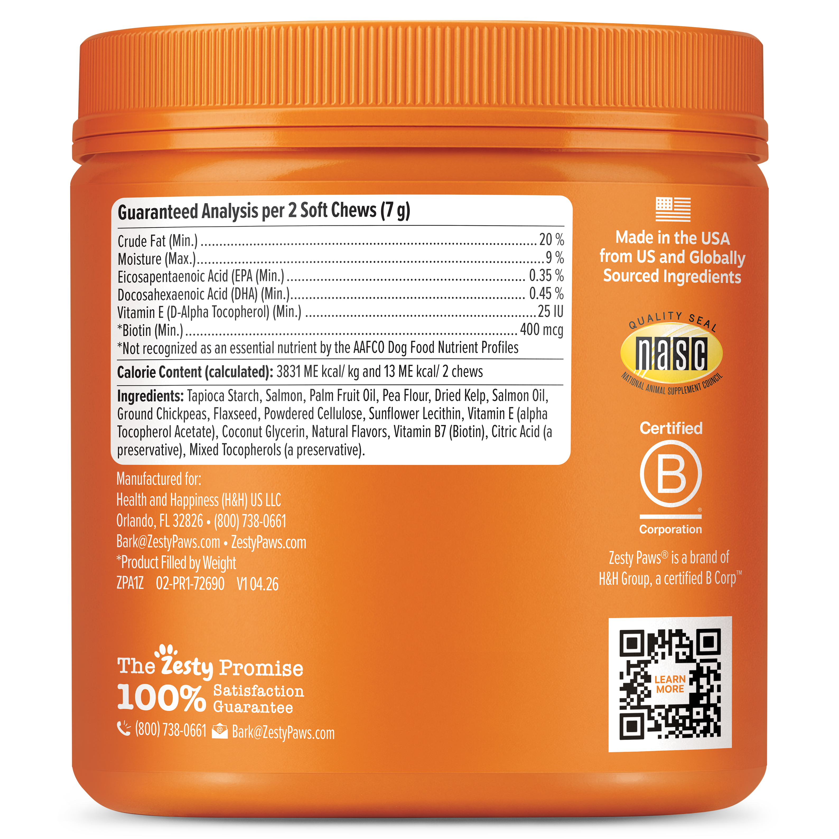 Skin & Coat Bites + Salmon Oil Soft Chews for Dogs