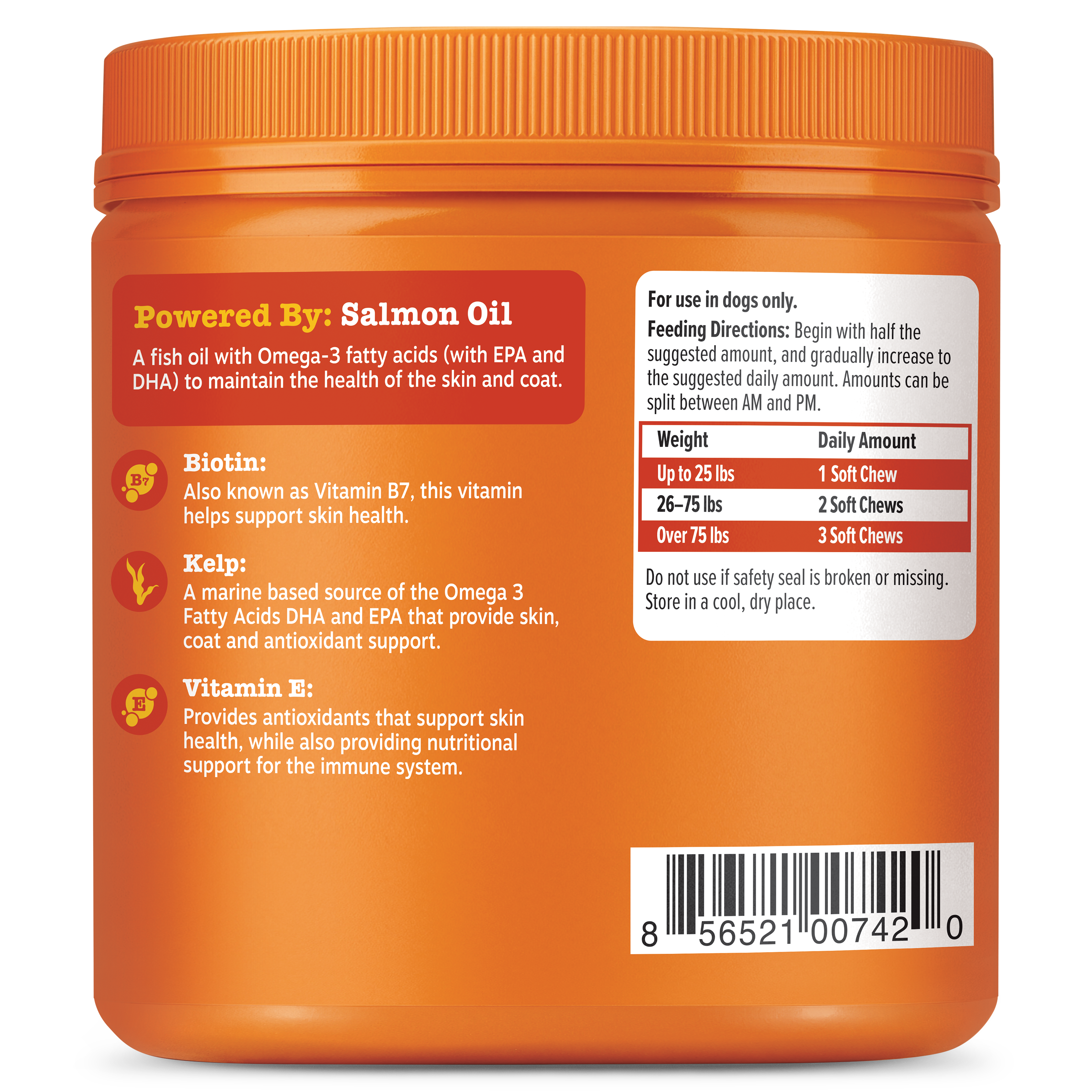 Skin & Coat Bites + Salmon Oil Soft Chews for Dogs