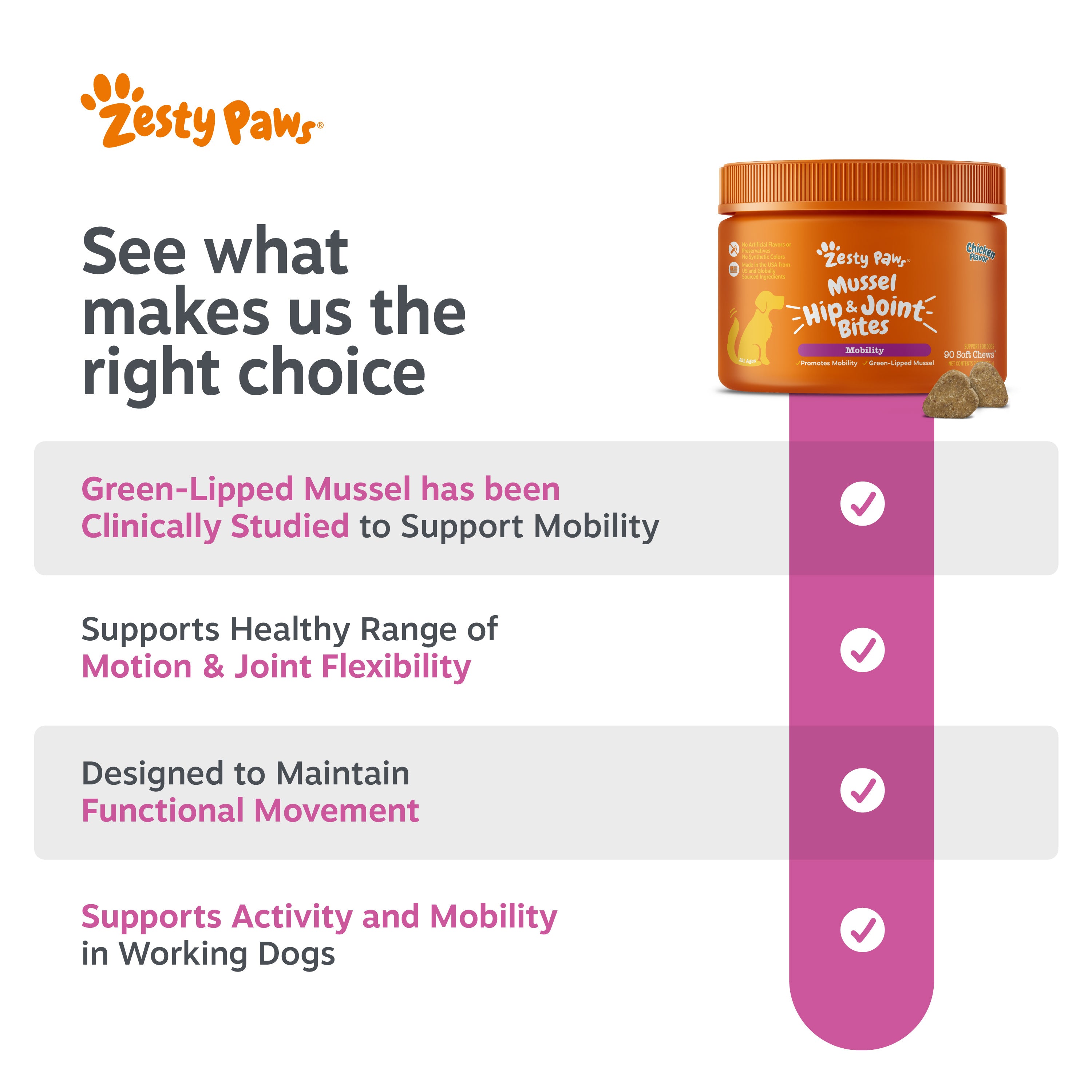 Mussel Hip & Joint Bites™ for Dogs