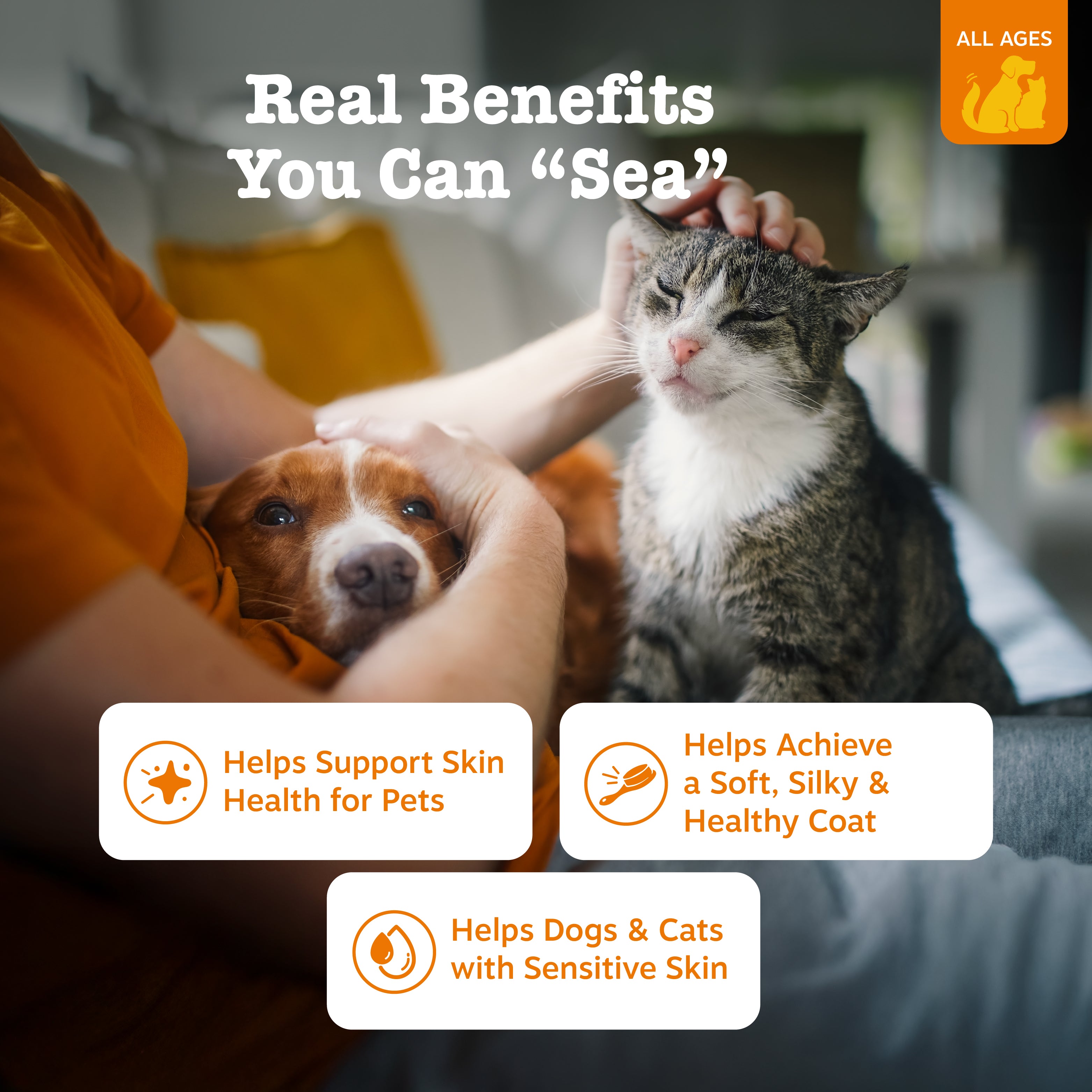Wild Alaskan Omega-3 Blend Salmon Oil for Dogs & Cats