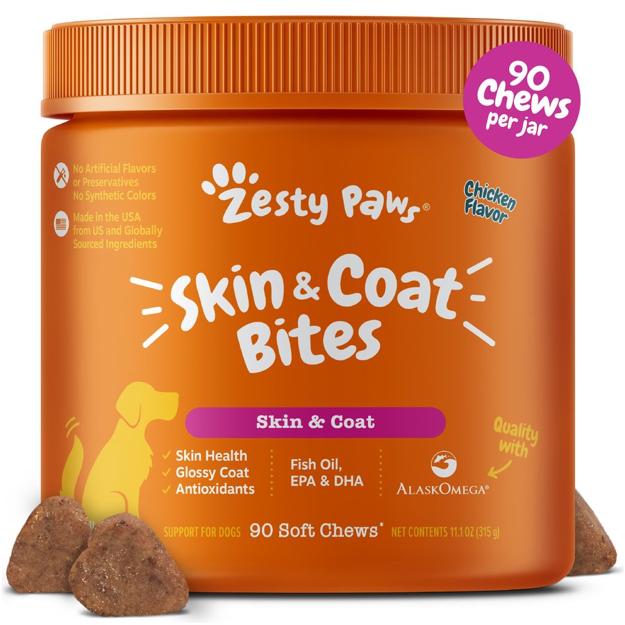 Zesty Paws | Skin & Coat Bites for Dogs