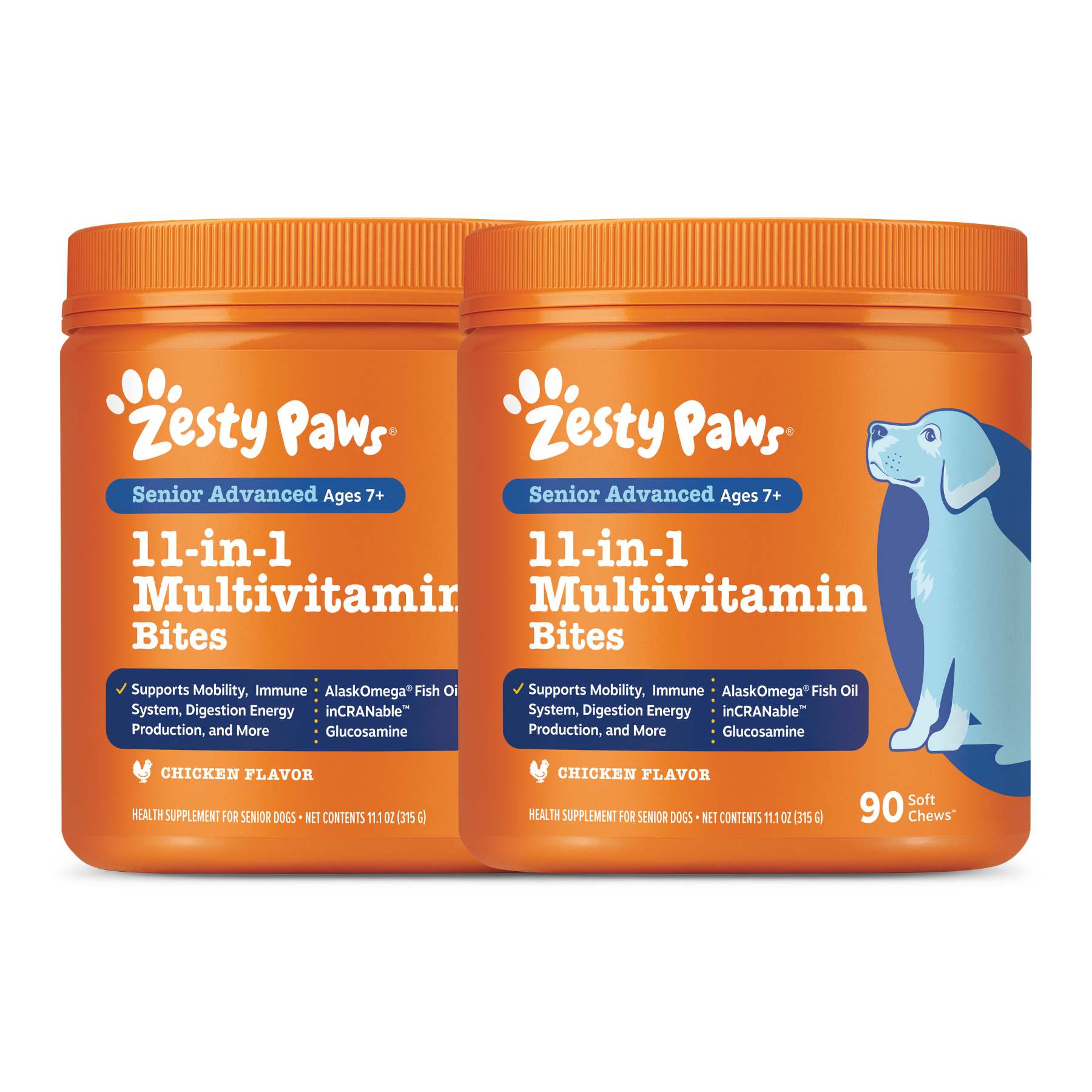 Senior Advanced 11-in-1 Multivitamin Bites for Senior Dogs