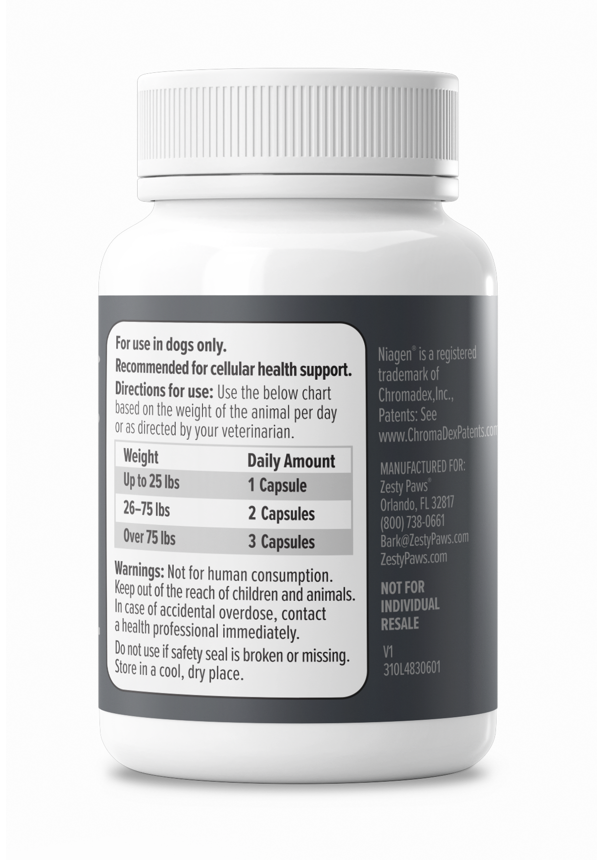 Vet Strength Healthy Aging™ Niagen 60ct + Pill Wrap