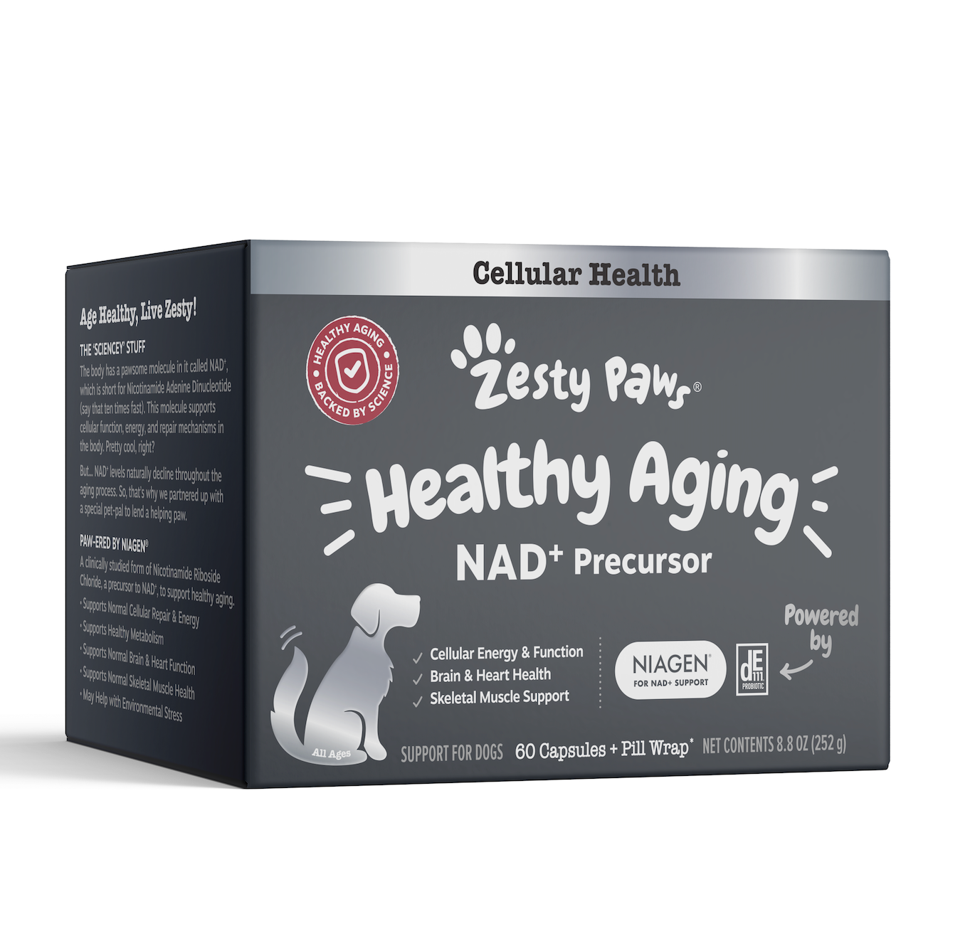 Vet Strength Healthy Aging™ Niagen 60ct + Pill Wrap