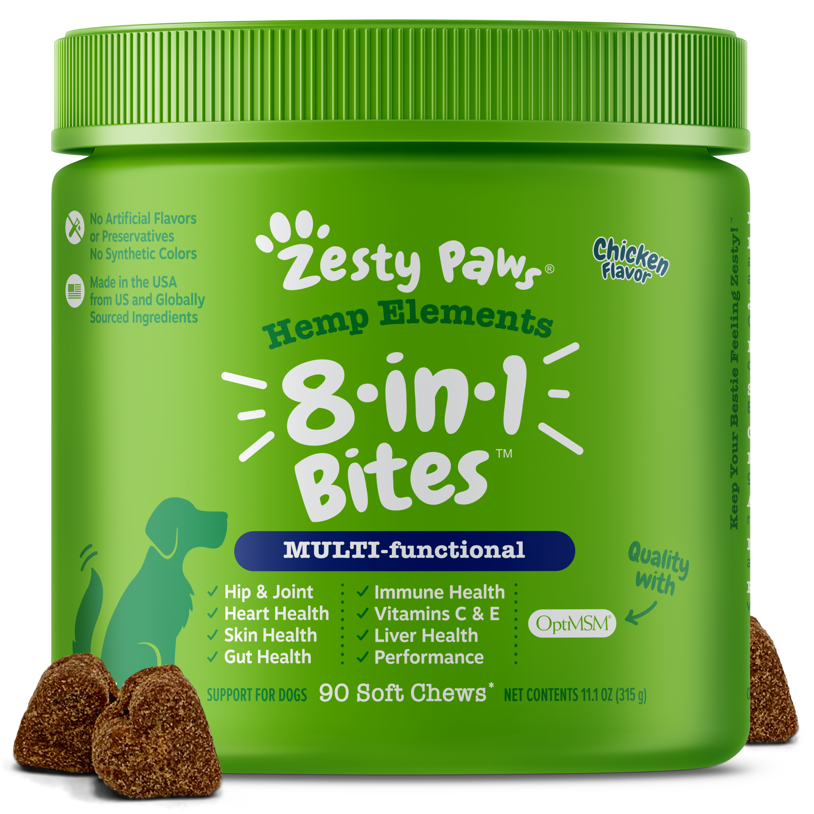 Hemp Elements™ 8-in-1 Multifunctional Bites™ for Dogs