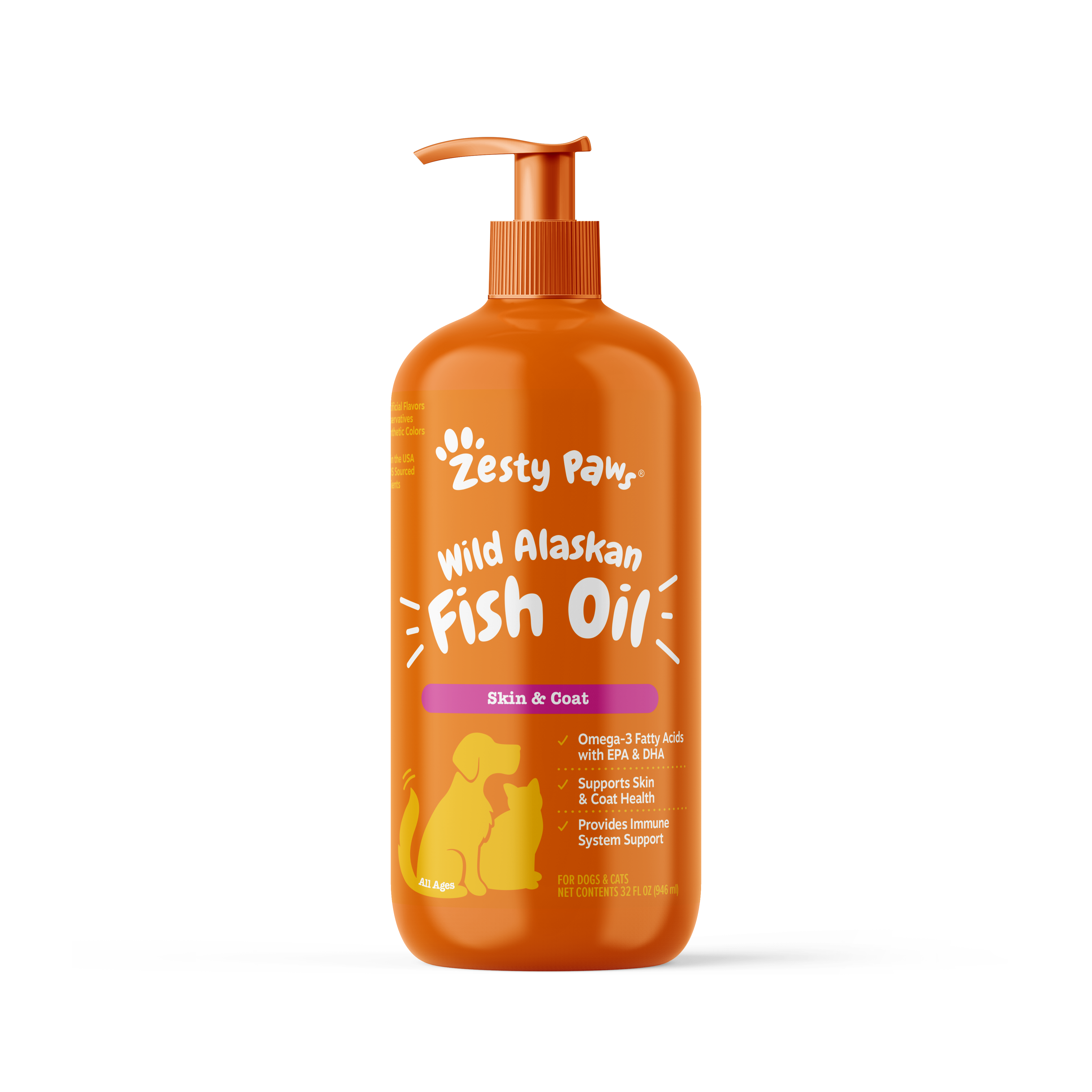 Wild Alaskan Salmon Oil for Dogs & Cats