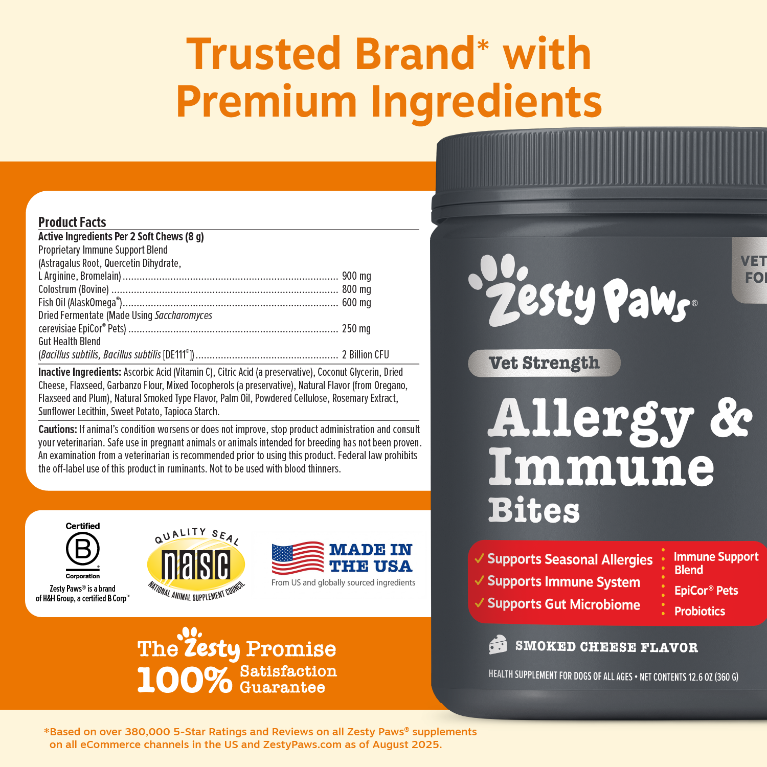 Vet Strength Allergy & Immune Bites for Dogs