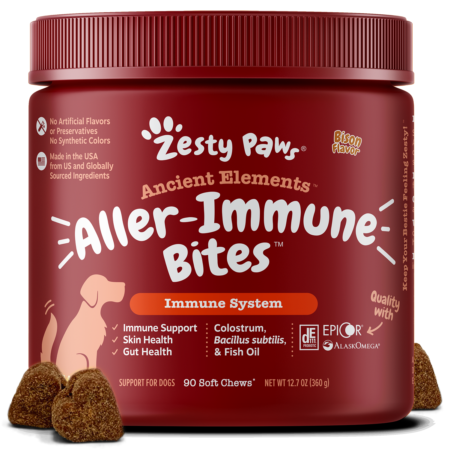 Allergy immune top bites for dogs