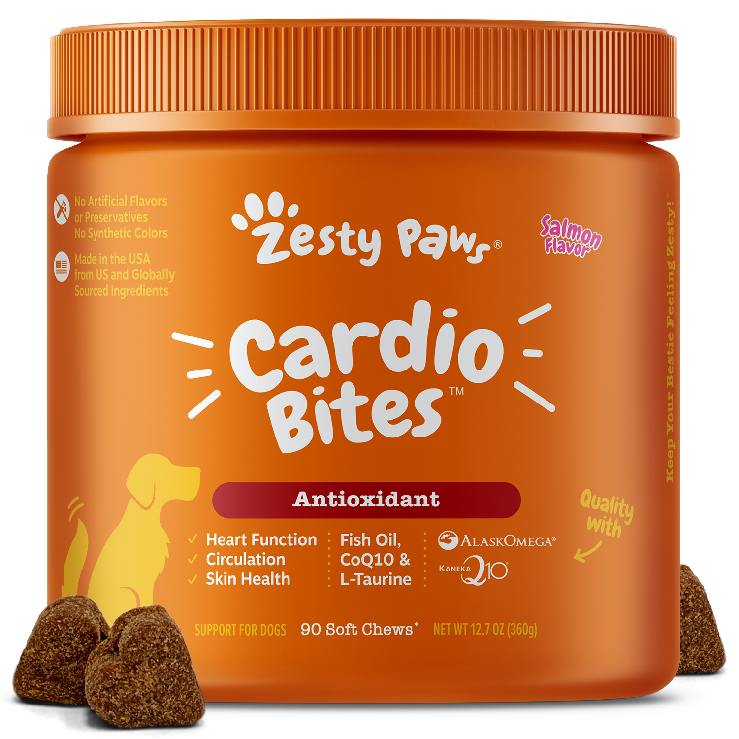 Cardio Bites for Dogs Zesty Paws