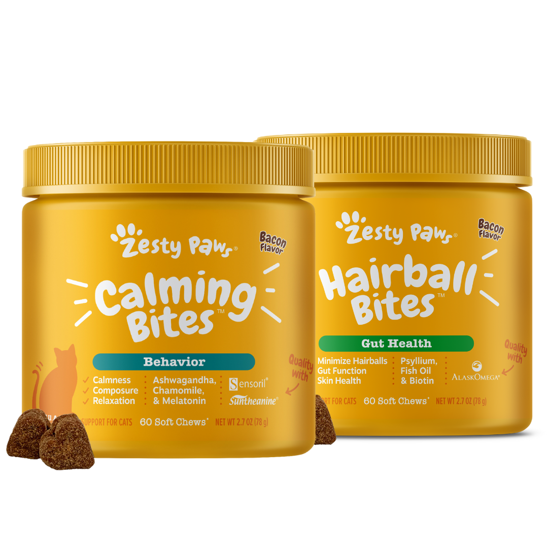 Cat Hairball Bites + Cat Calming Bites Bundle