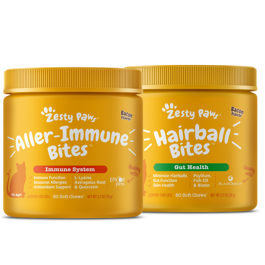 Cat Aller Immune Bites + Hairball Bites Bundle