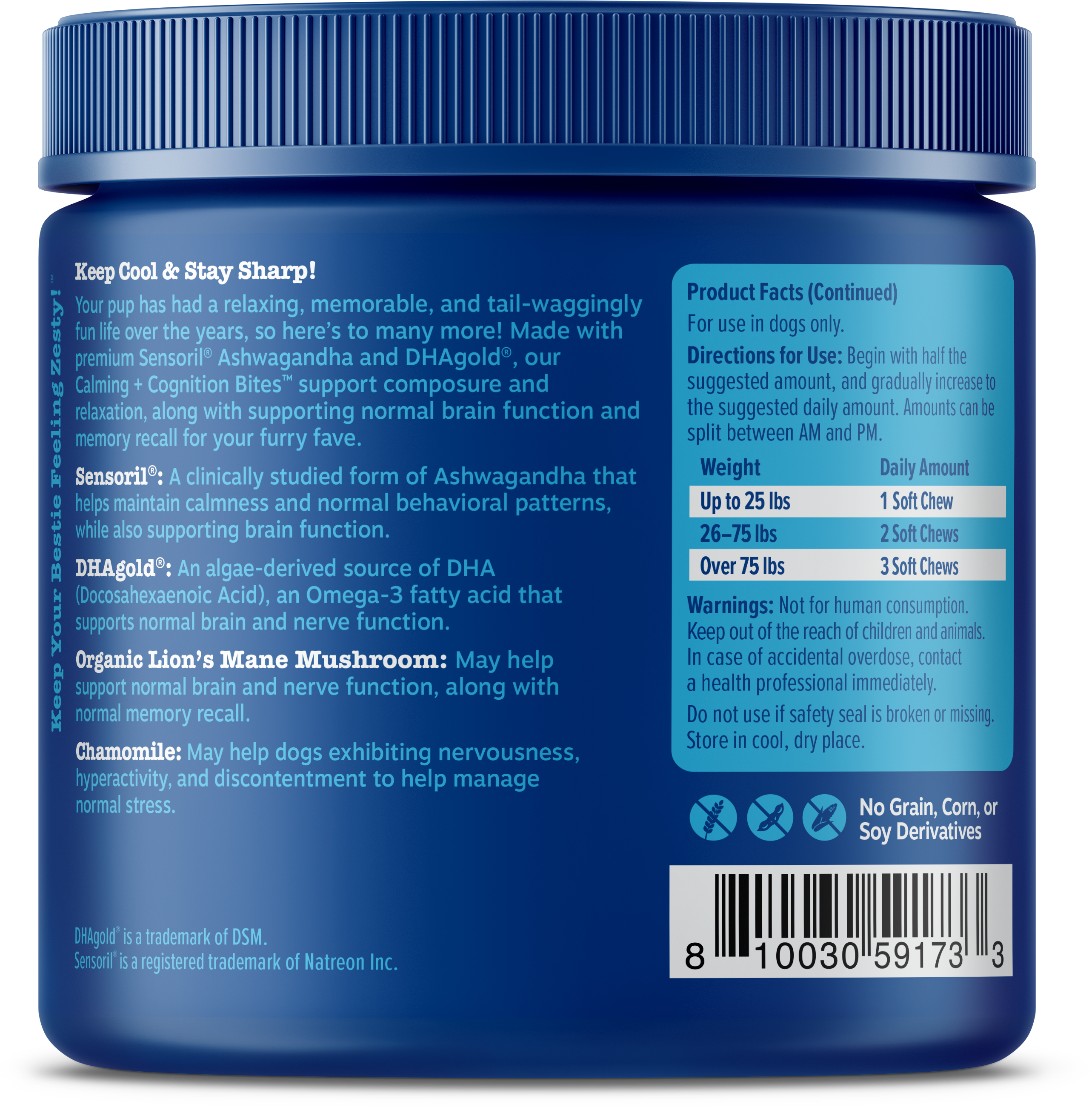 Calming & Cognition Bites™ for Senior Dogs