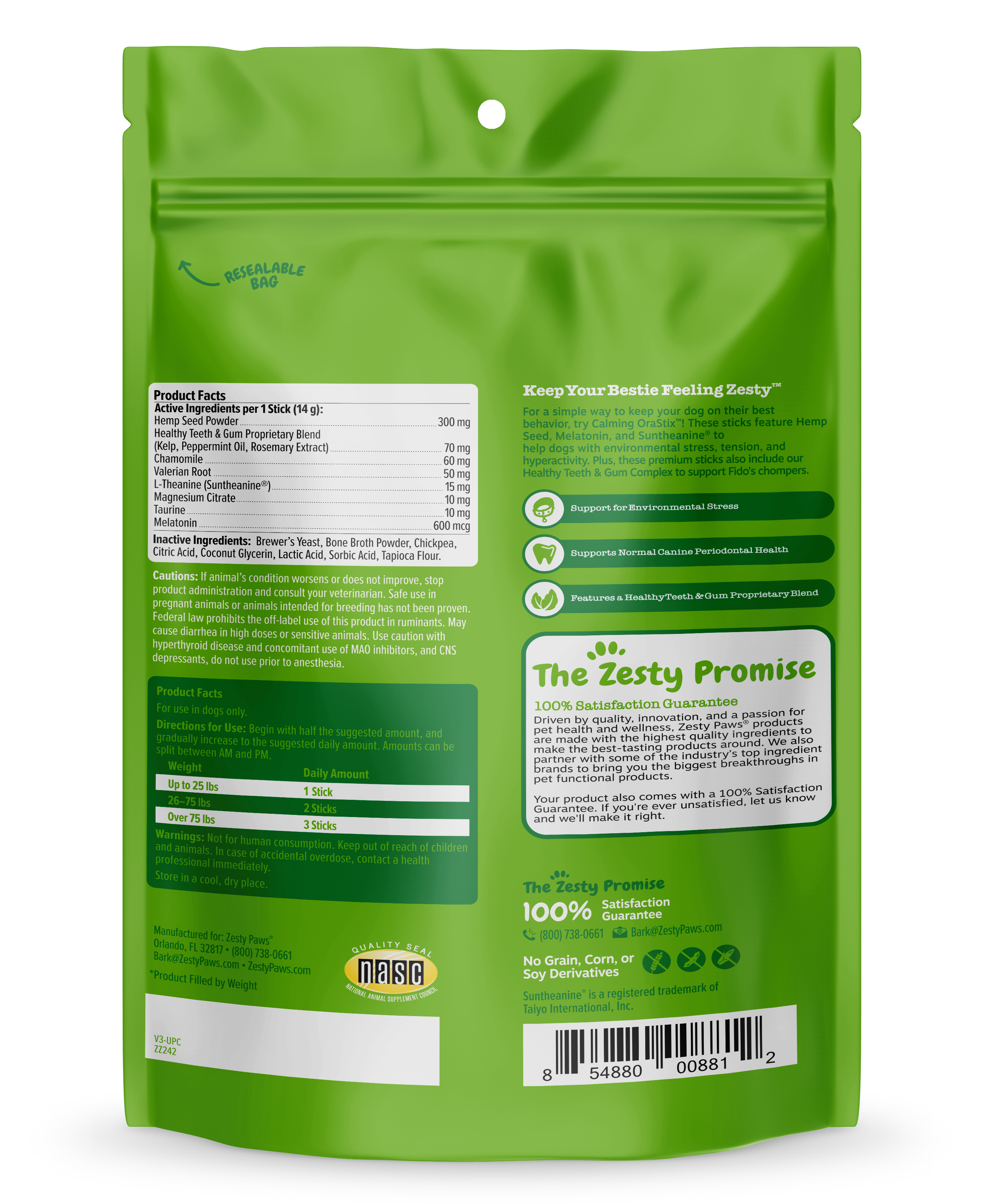 Hemp Elements™ Calming OraStix™ for Dogs