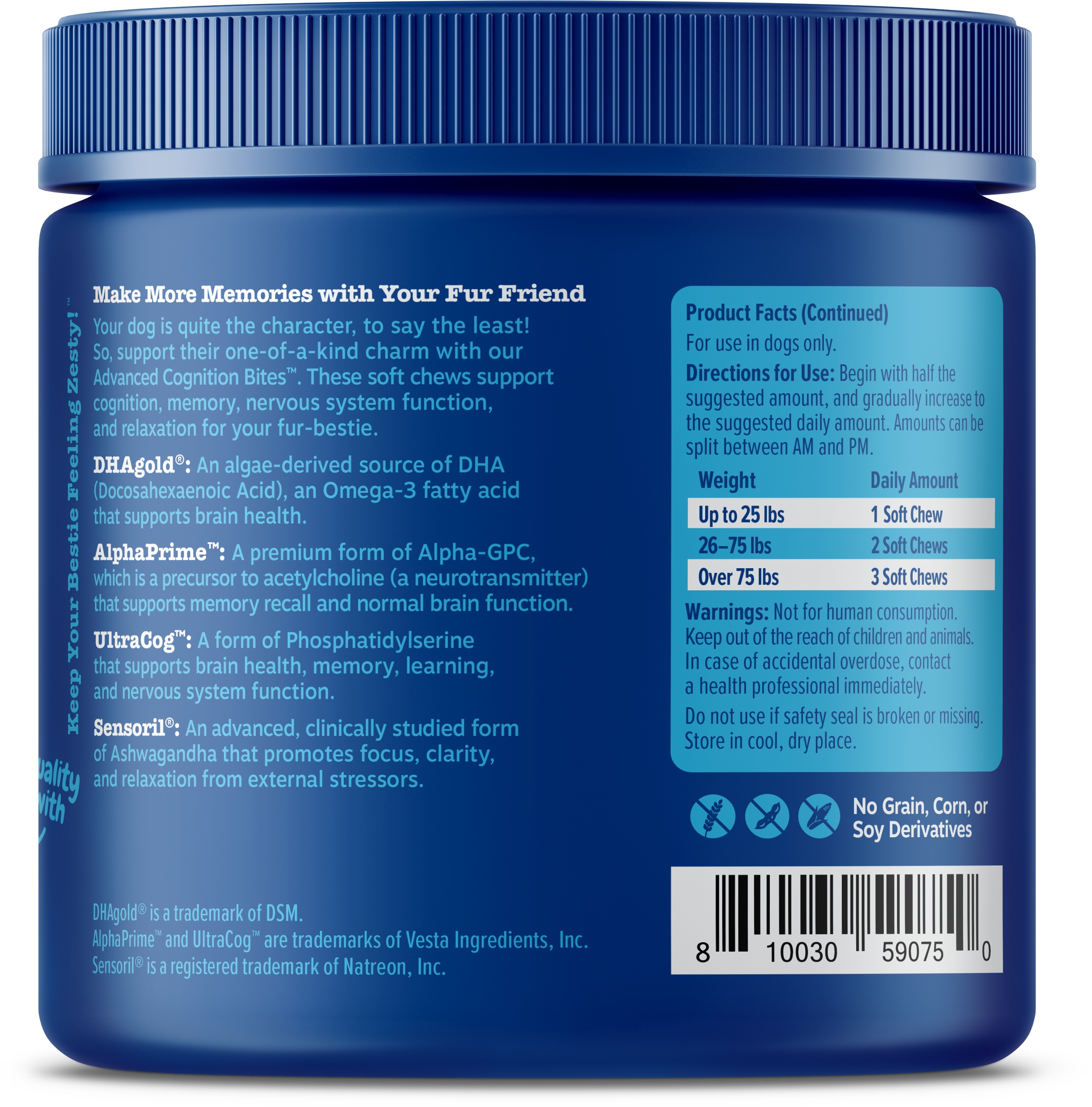 Senior Advanced Cognition Bites™ for Senior Dogs