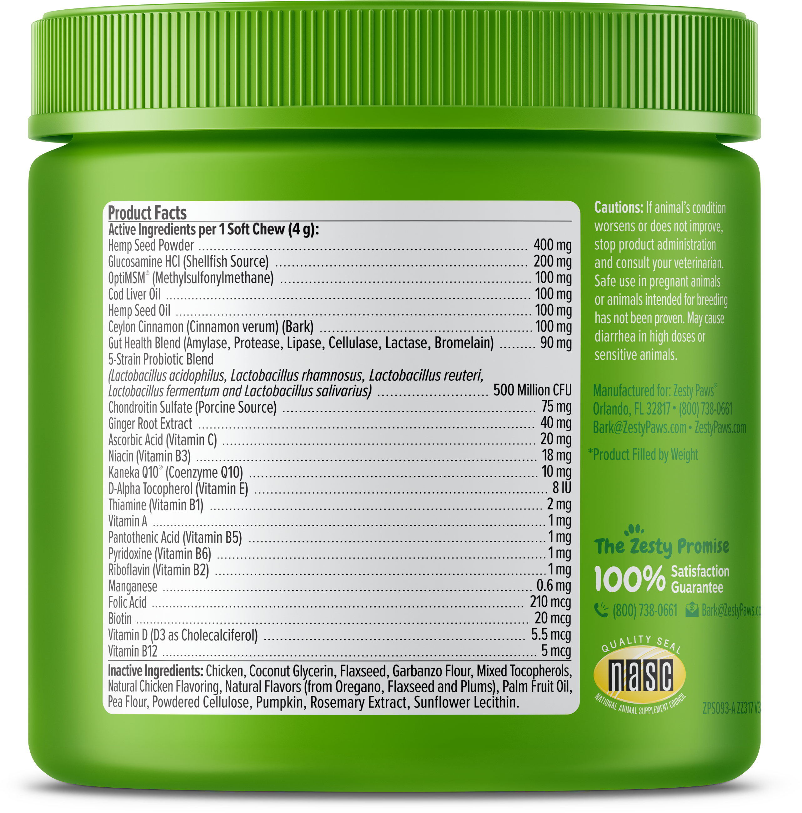 Hemp Elements™ 8-in-1 Multifunctional Bites™ for Dogs
