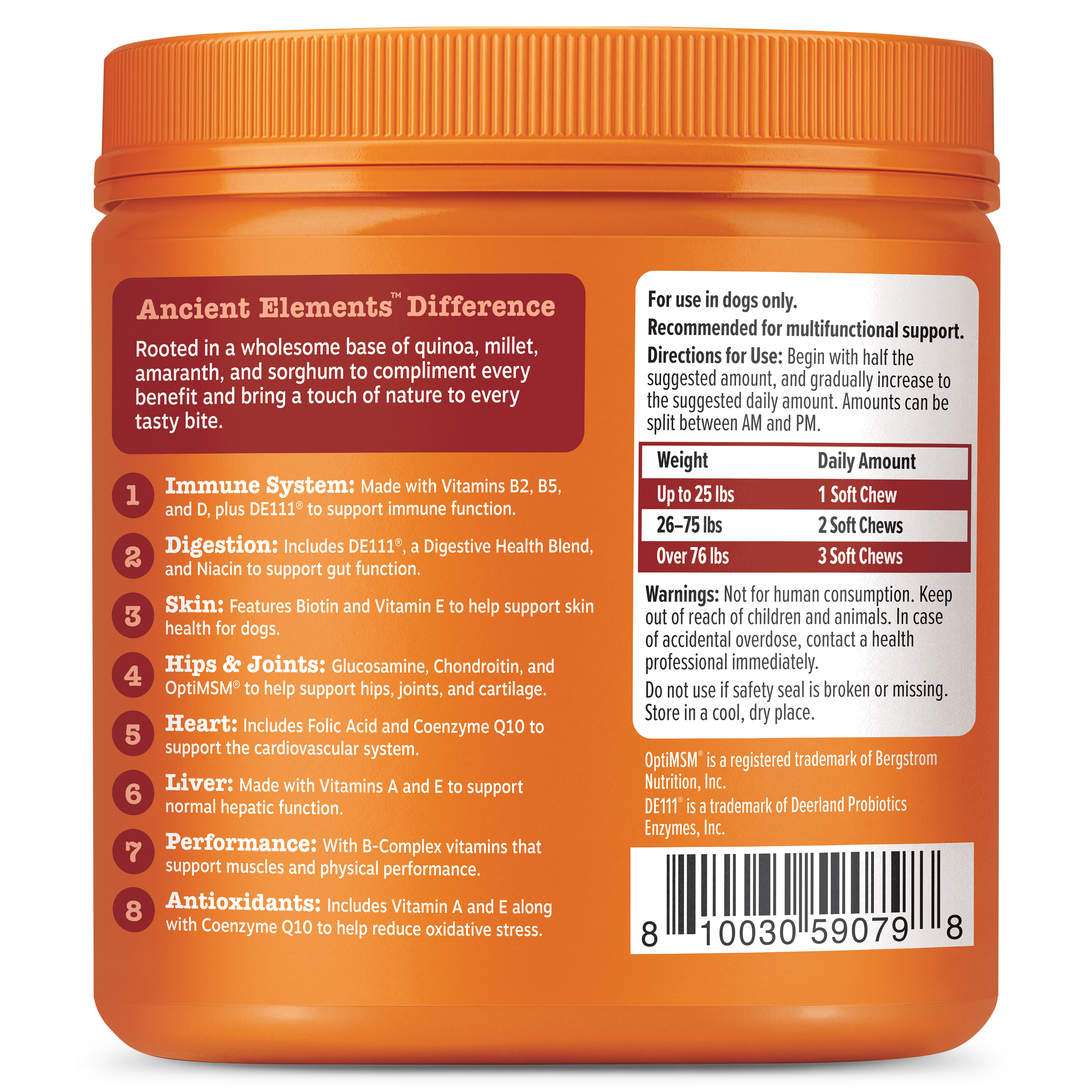 Ancient Elements™ 8-in-1 Multifunctional Bites™ for Dogs