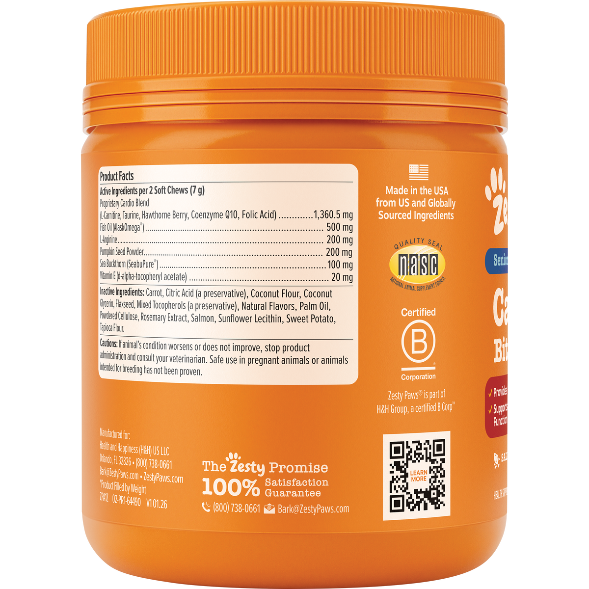 Senior Advanced Cardio Bites for Dogs