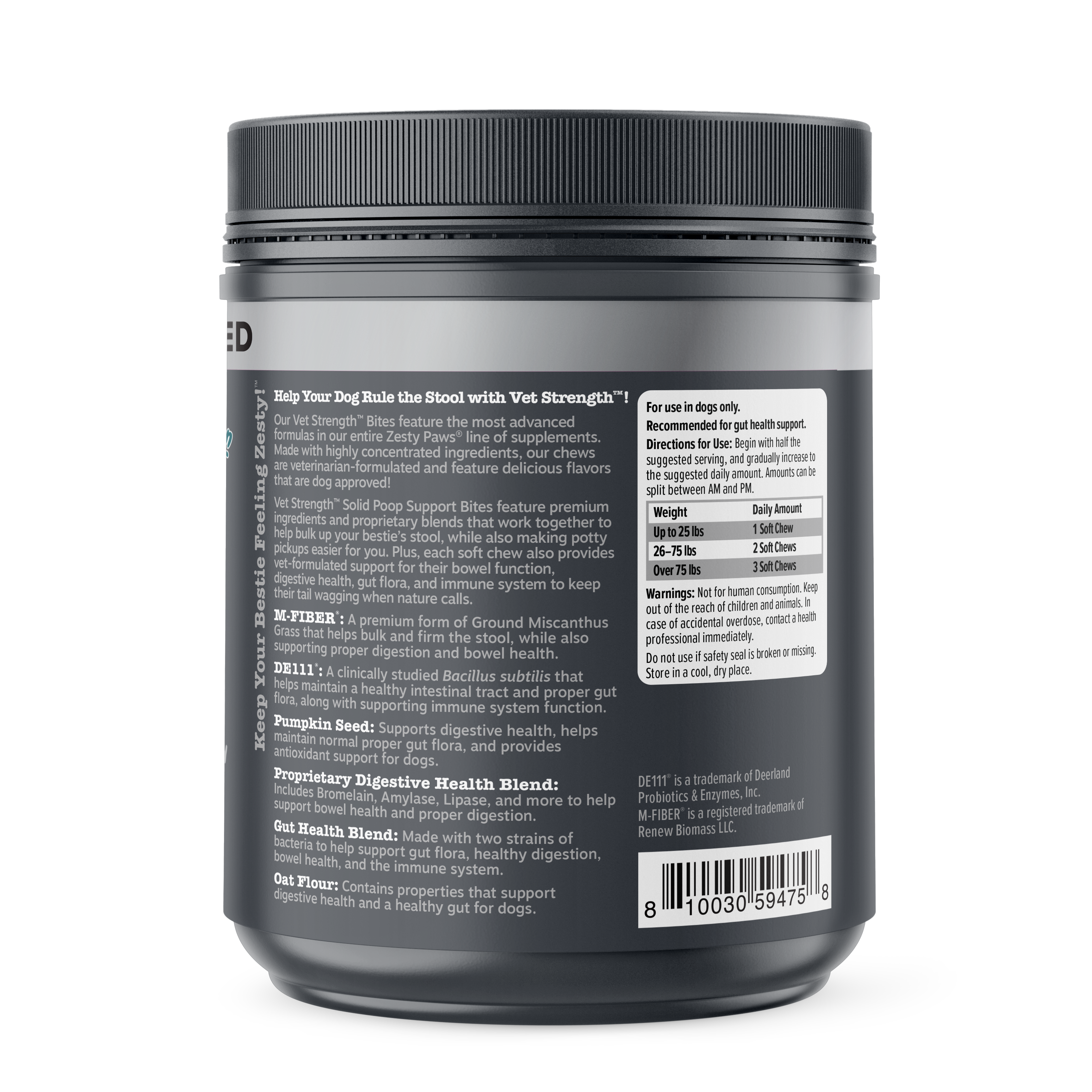 Vet Strength™ Solid Poop Support Bites for Dogs