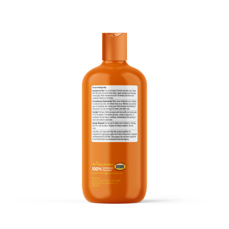 Zesty Paws Flea & Tick Shampoo for Dogs - Vet Formulated