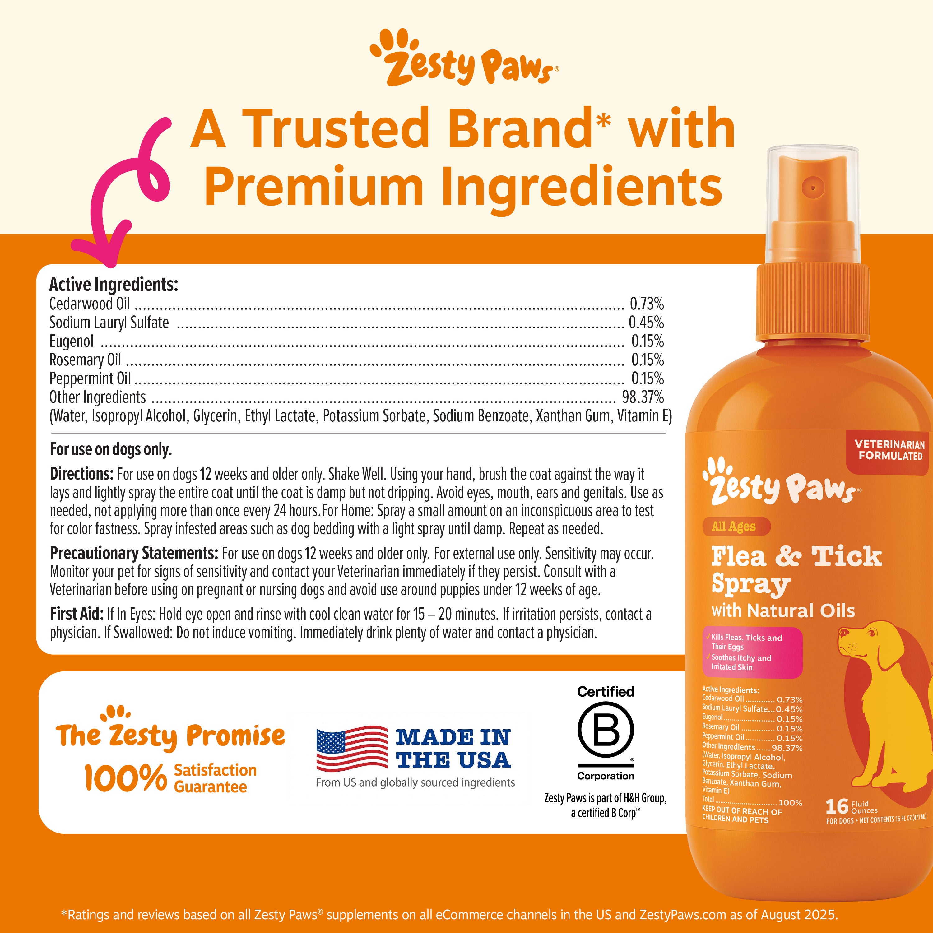 Flea & Tick Spray for Dogs