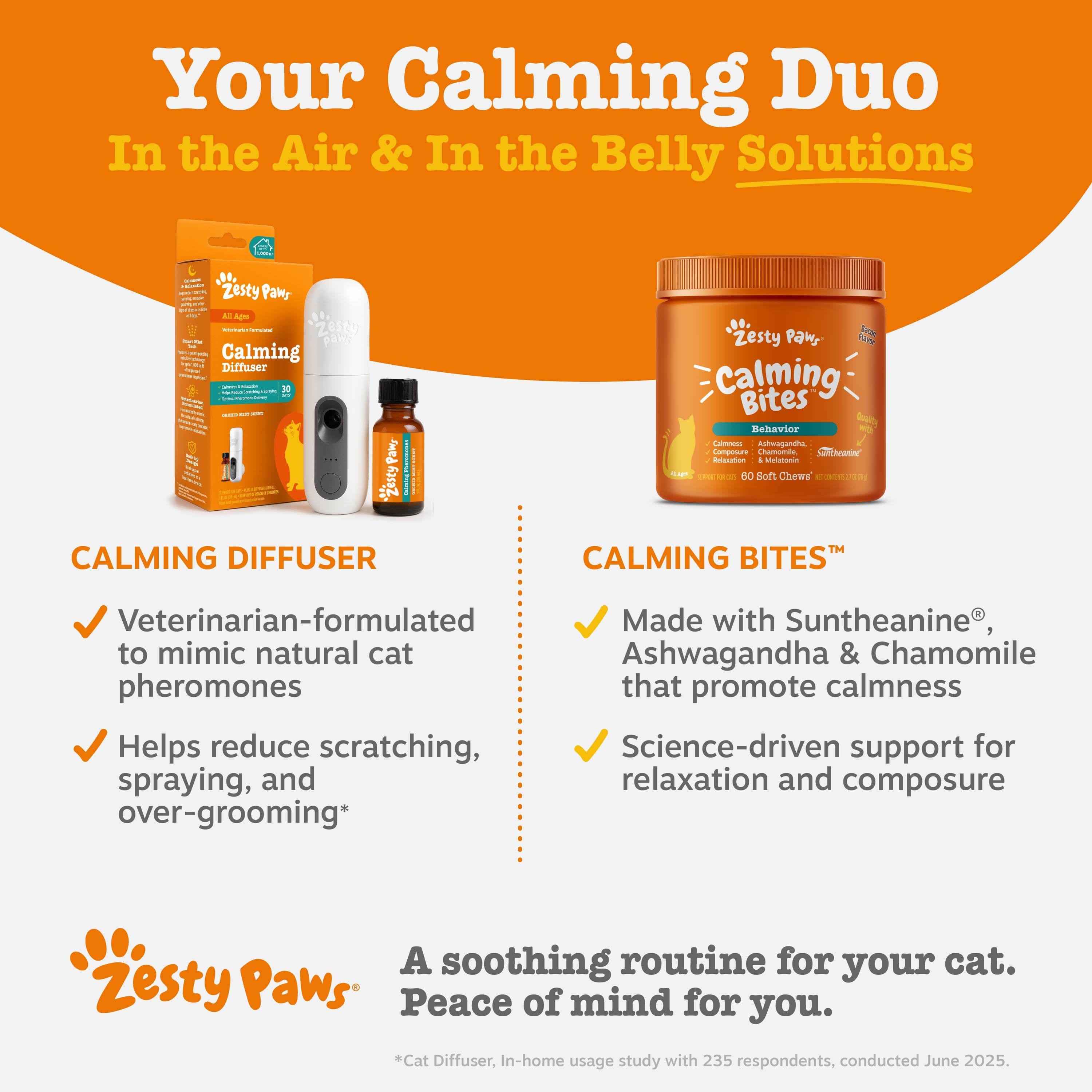 Diffuser Starter Kit + Calming Bites | Bundle for Cats