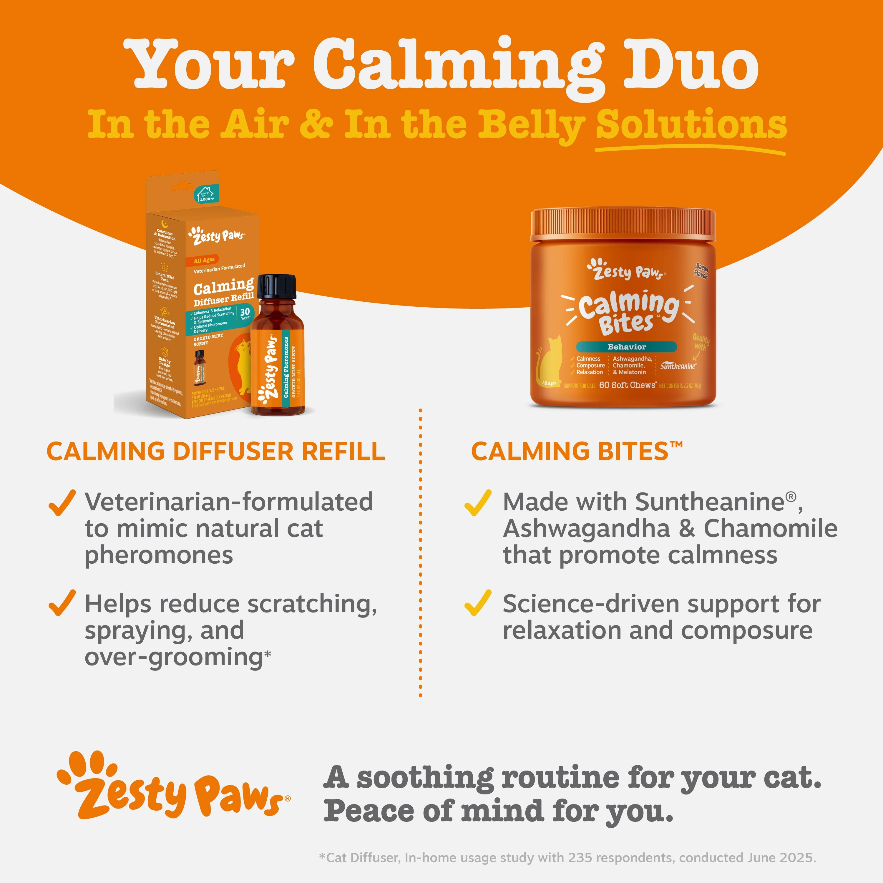 Diffuser Refill + Calming Bites | Bundle for Cats