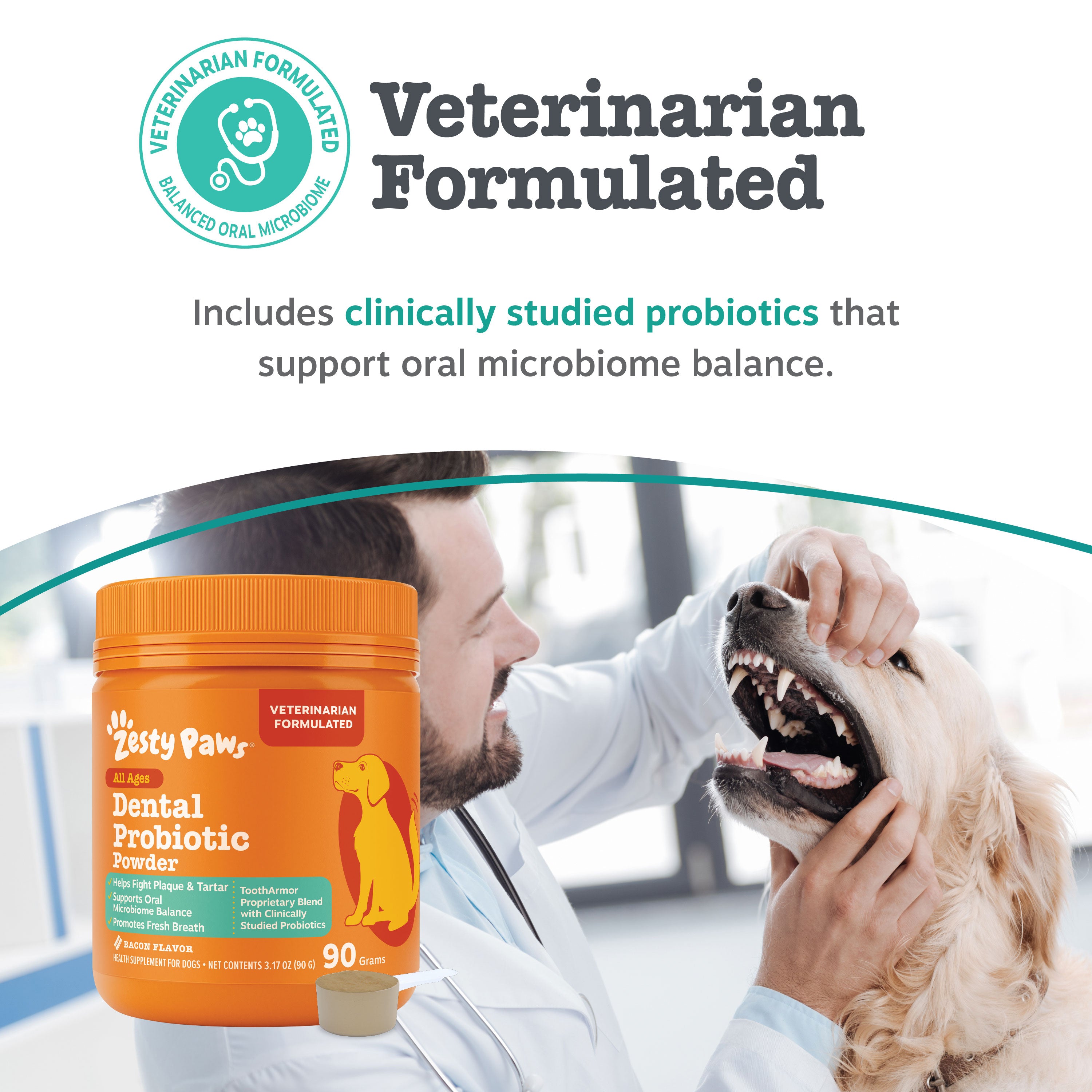 Dental Probiotic Powder for Dogs