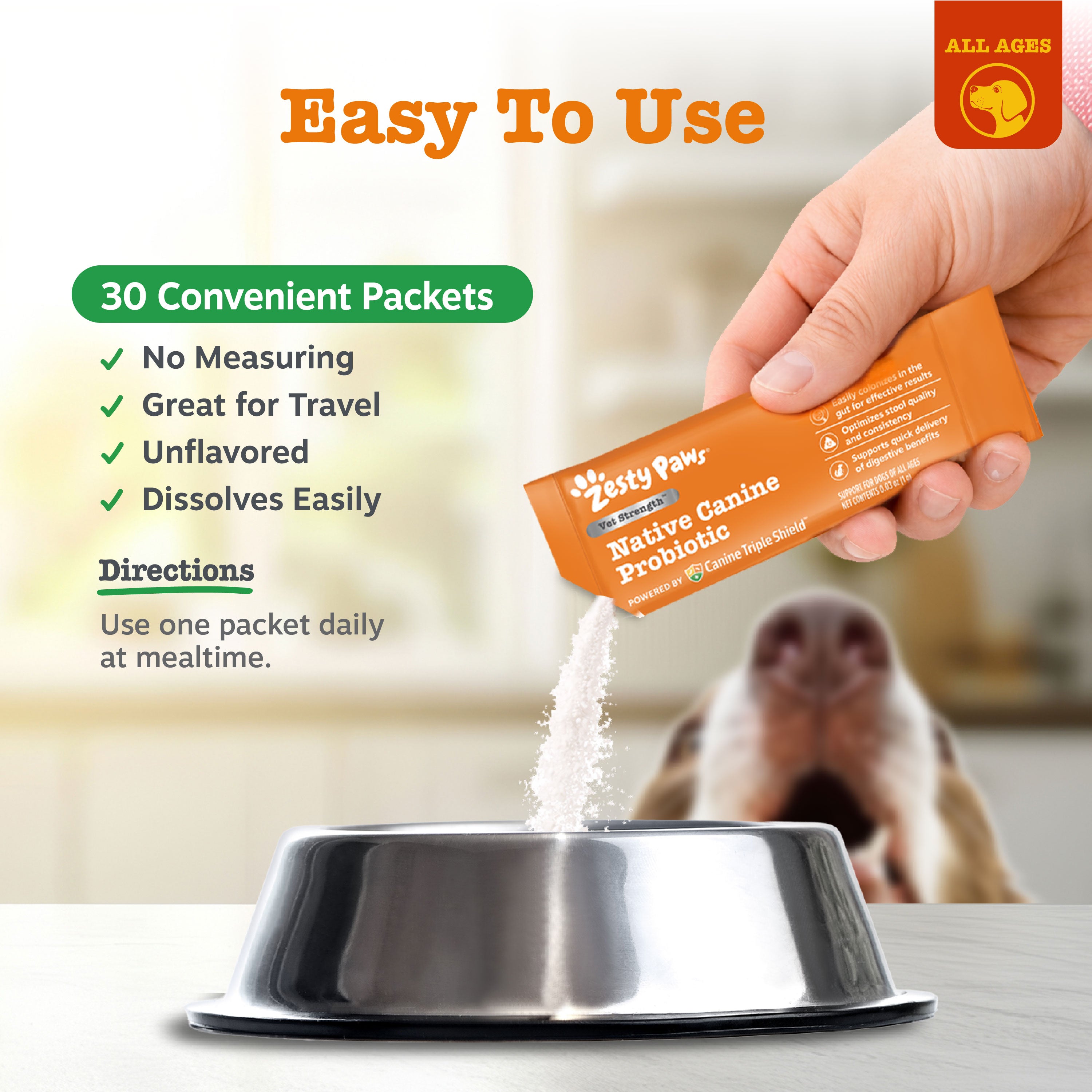 Vet Strength Native Canine Probiotic Powder for Dogs
