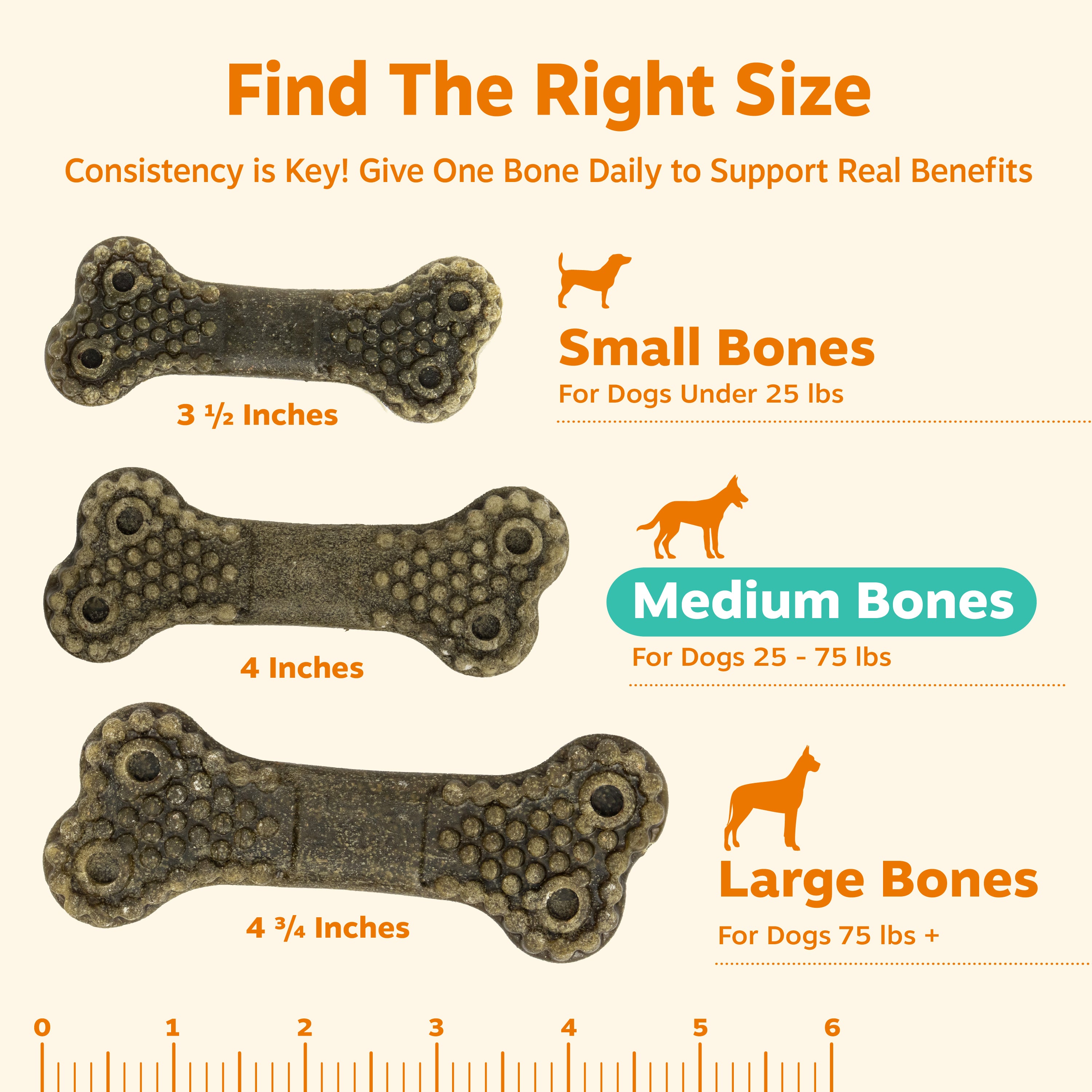 Dental Bones 2.0 for Medium Sized Dogs