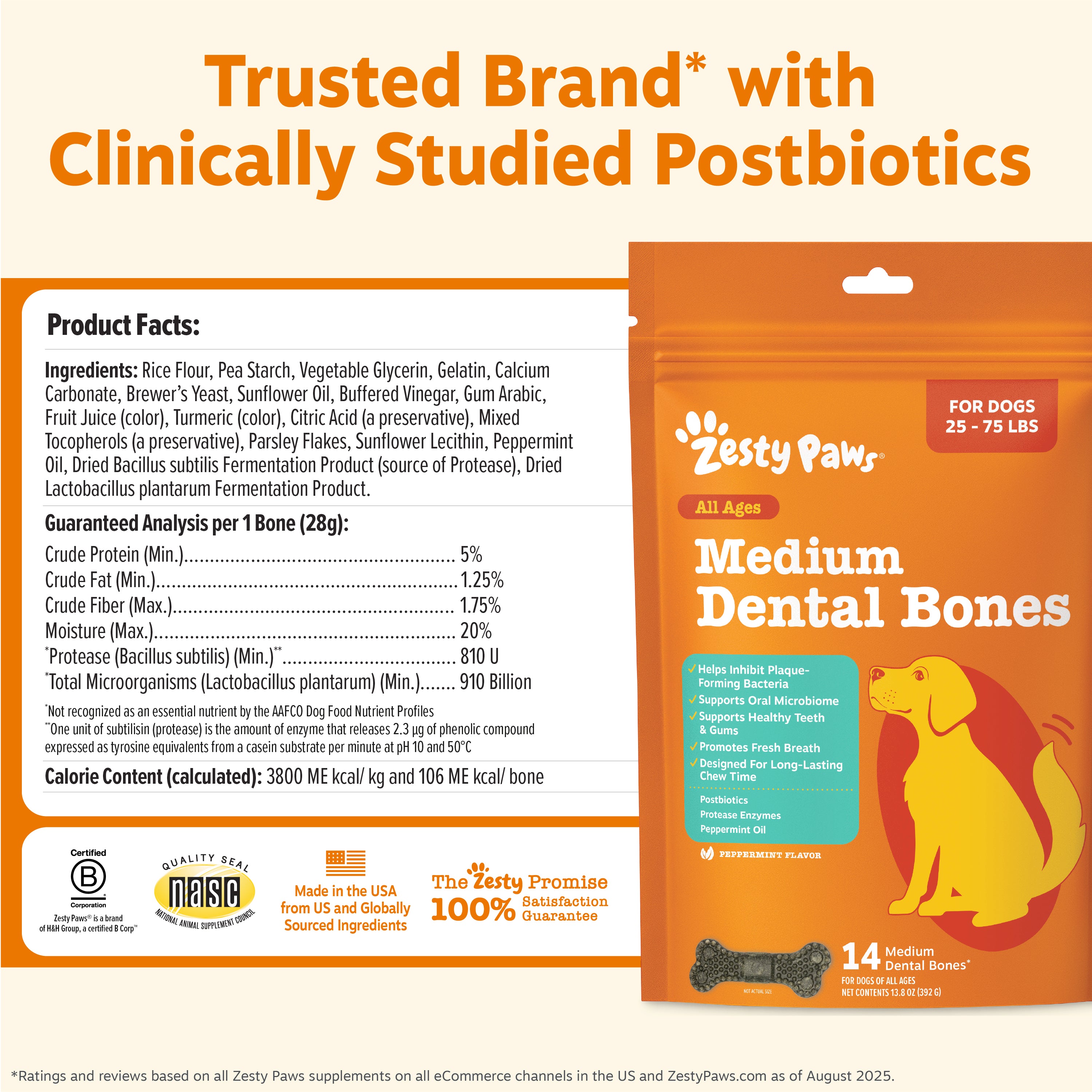 Dental Bones 2.0 for Medium Sized Dogs