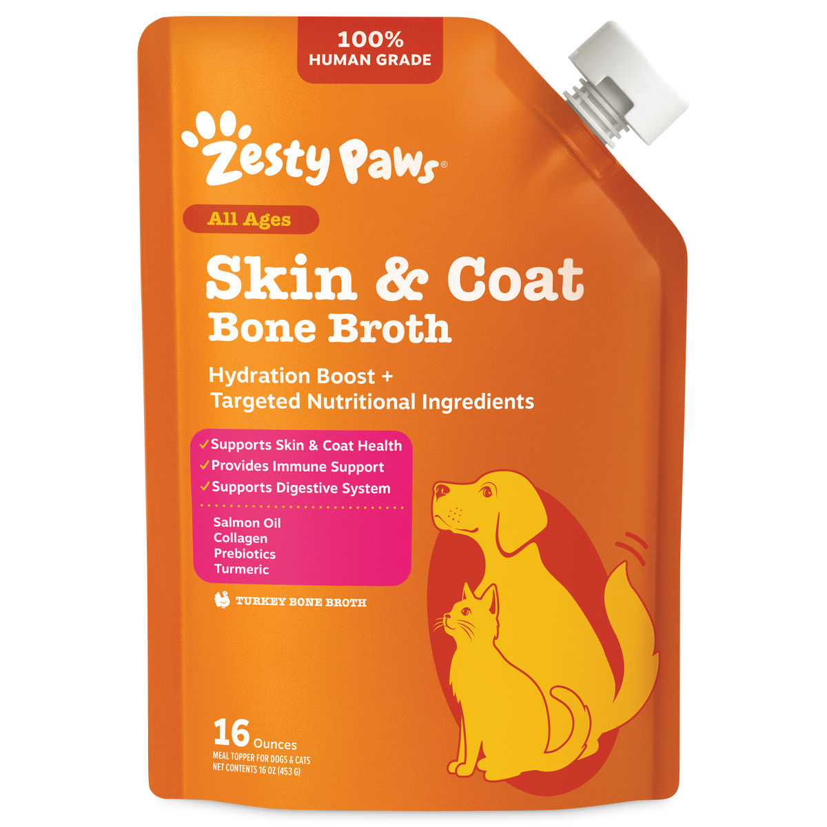 Skin & Coat Bone Broth for Dogs & Cats