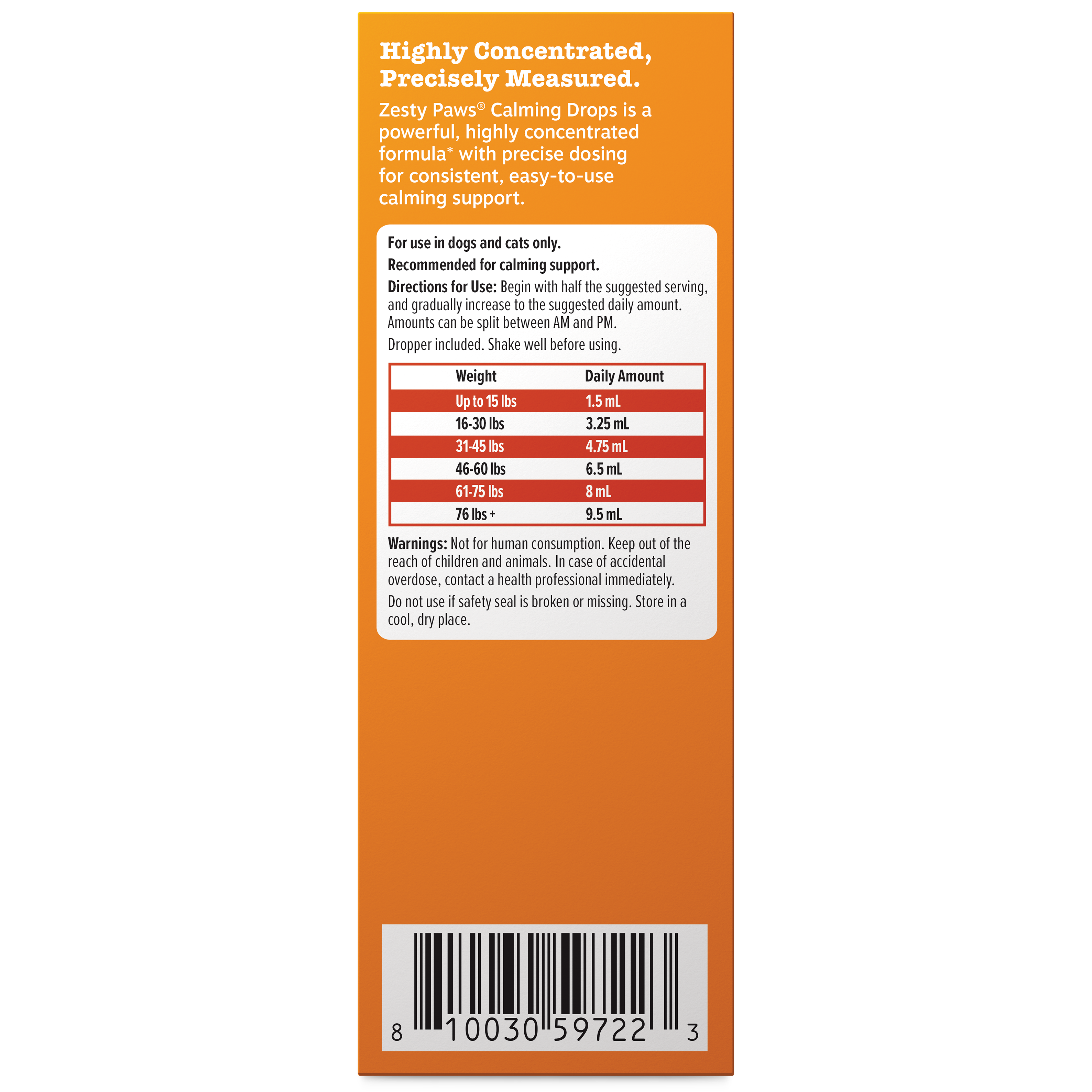 Calming Drops for Dogs & Cats