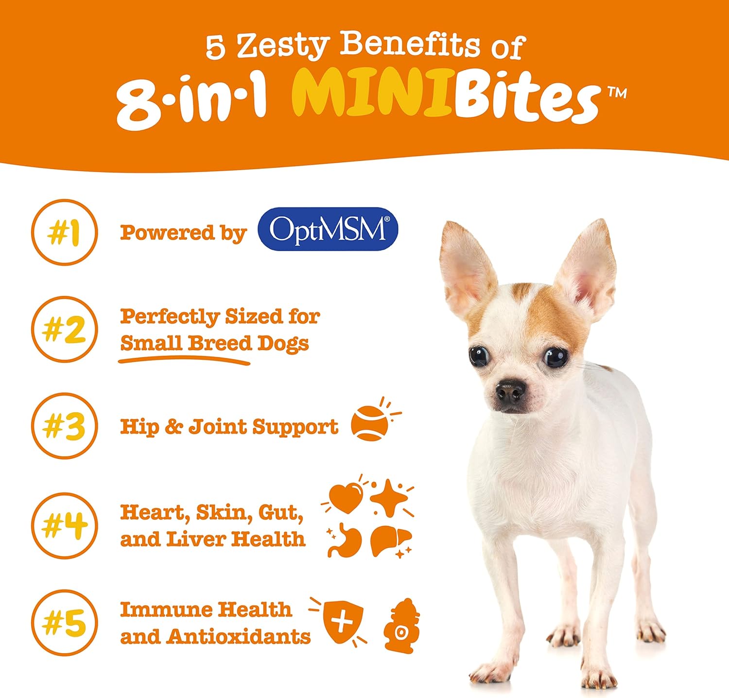 8-in-1 Multivitamin Mini Bites for Small Dogs