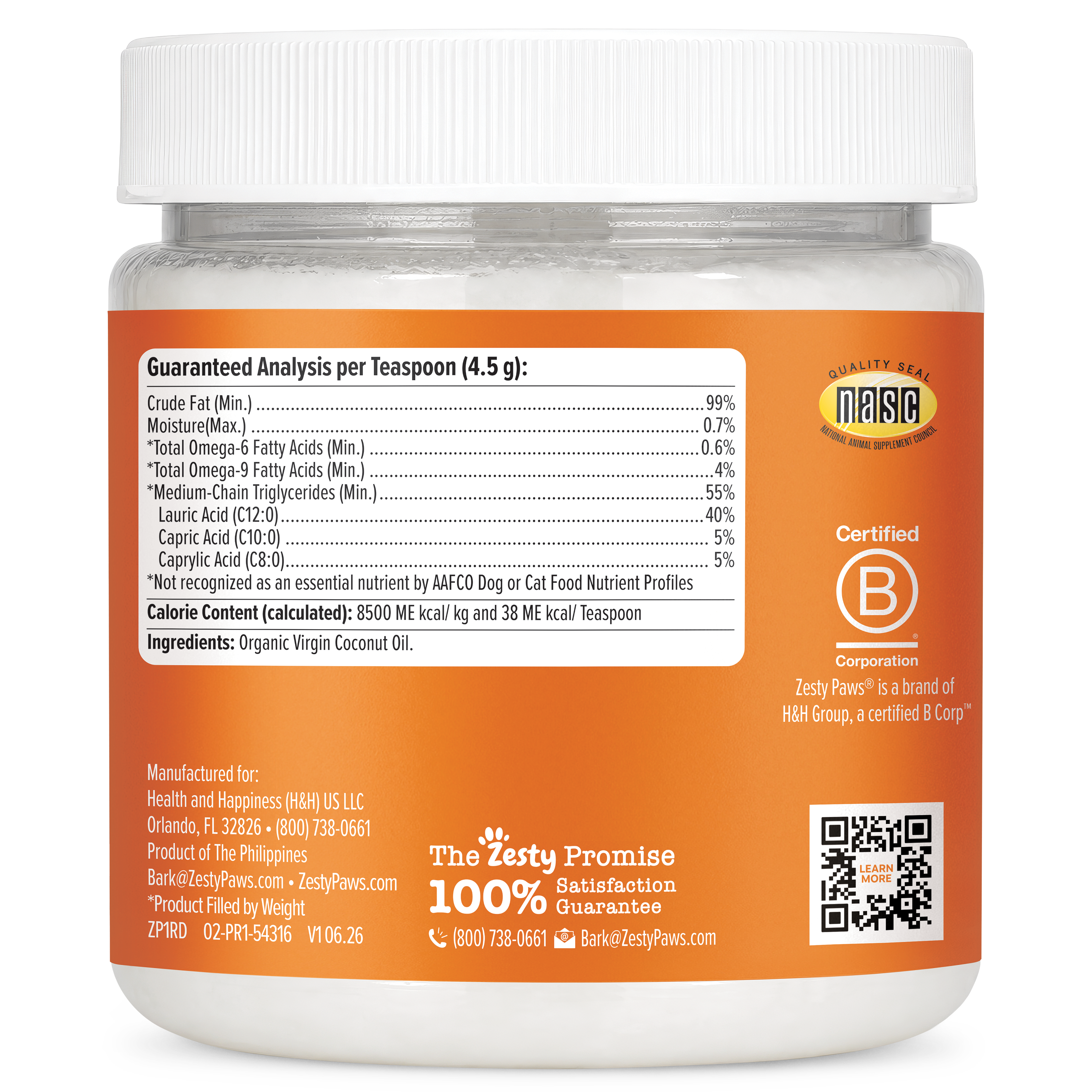 Organic Coconut Oil for Dogs & Cats