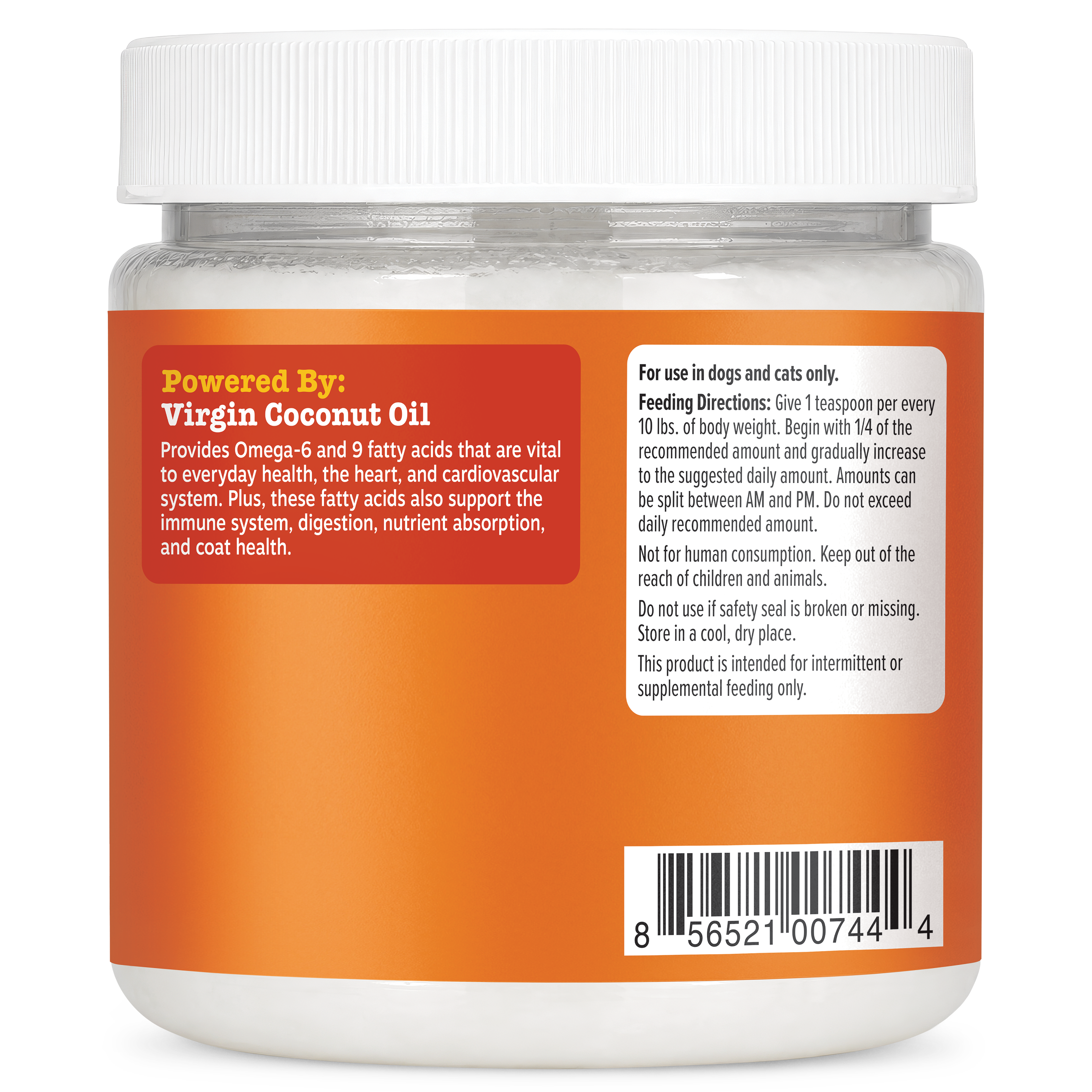 Organic Coconut Oil for Dogs & Cats