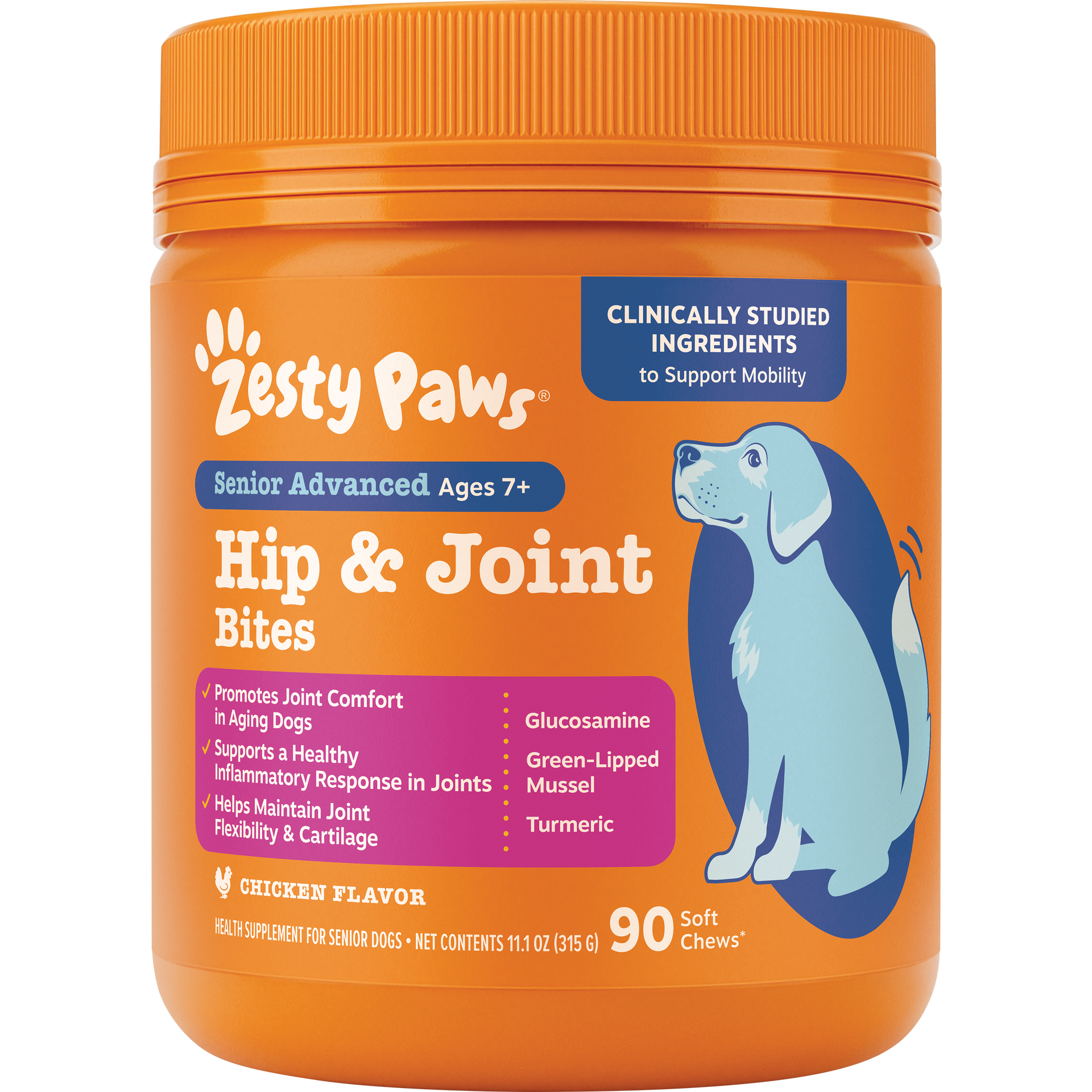 Zesty Paws | Senior Advanced Mobility Bites™ for Dogs
