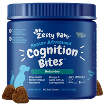 Zesty Paws Senior Advanced Cognition Bites Soft Chews Supplement