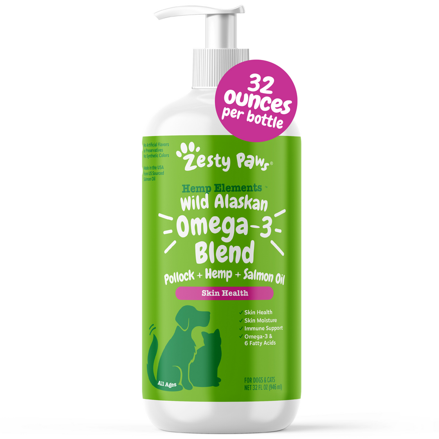 Hemp Elements™ Salmon Omega Oil + Hemp for Dogs and Cats