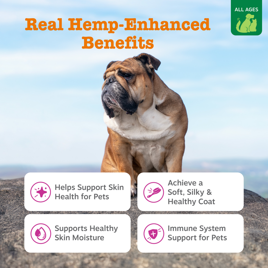 Hemp Elements™ Salmon Omega Oil + Hemp for Dogs and Cats