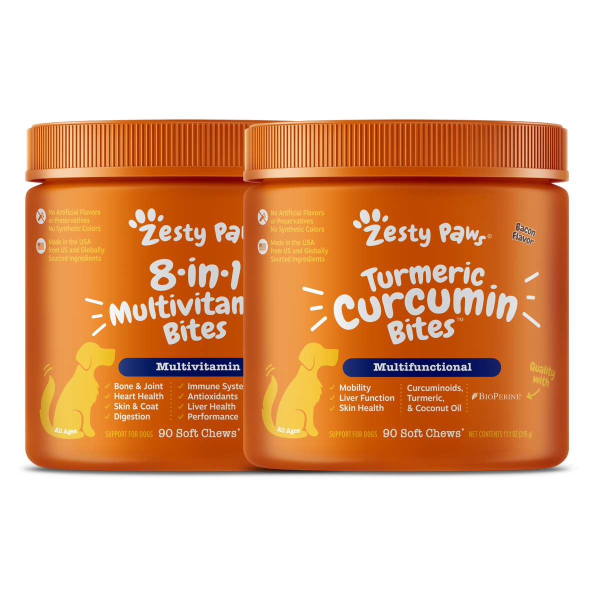 8-in-1 Multivitamin + Turmeric Curcumin | Bundles for Dogs