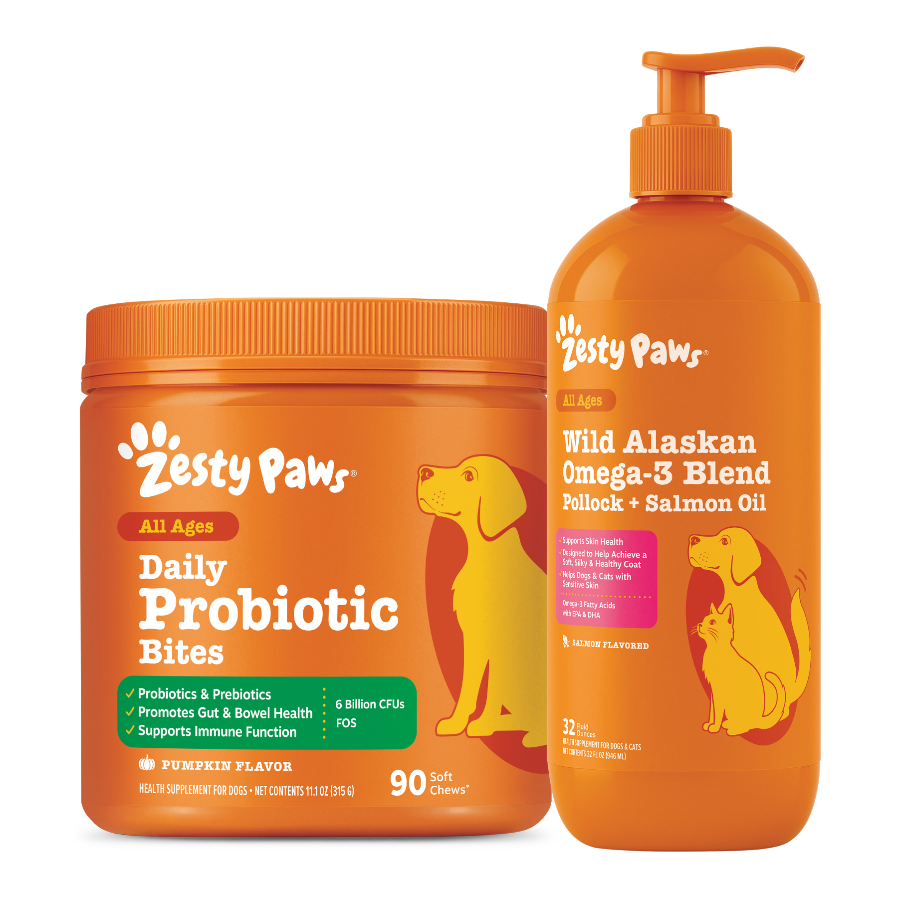 Omega Gut Glow Duo | Bundle for Dogs